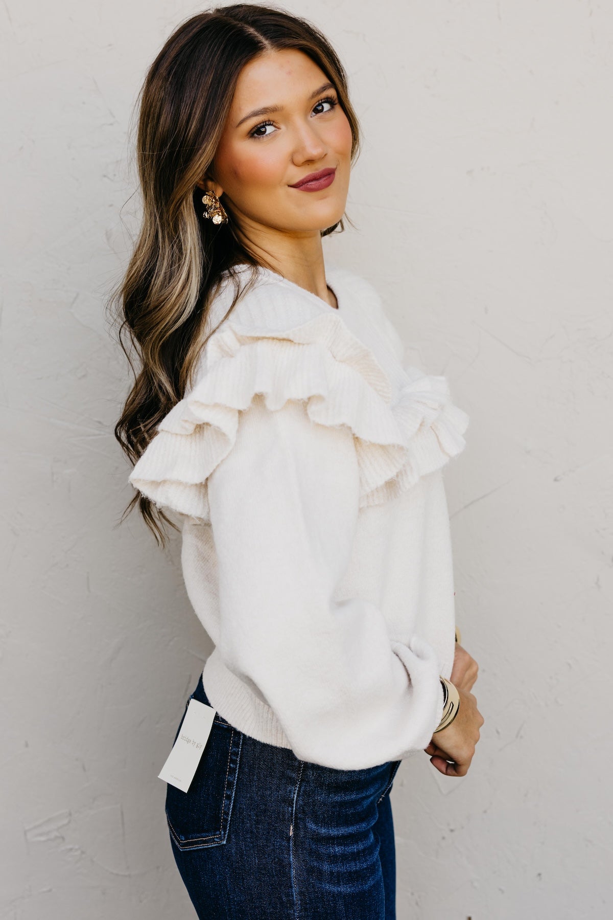 The Willow Ruffle Sweater