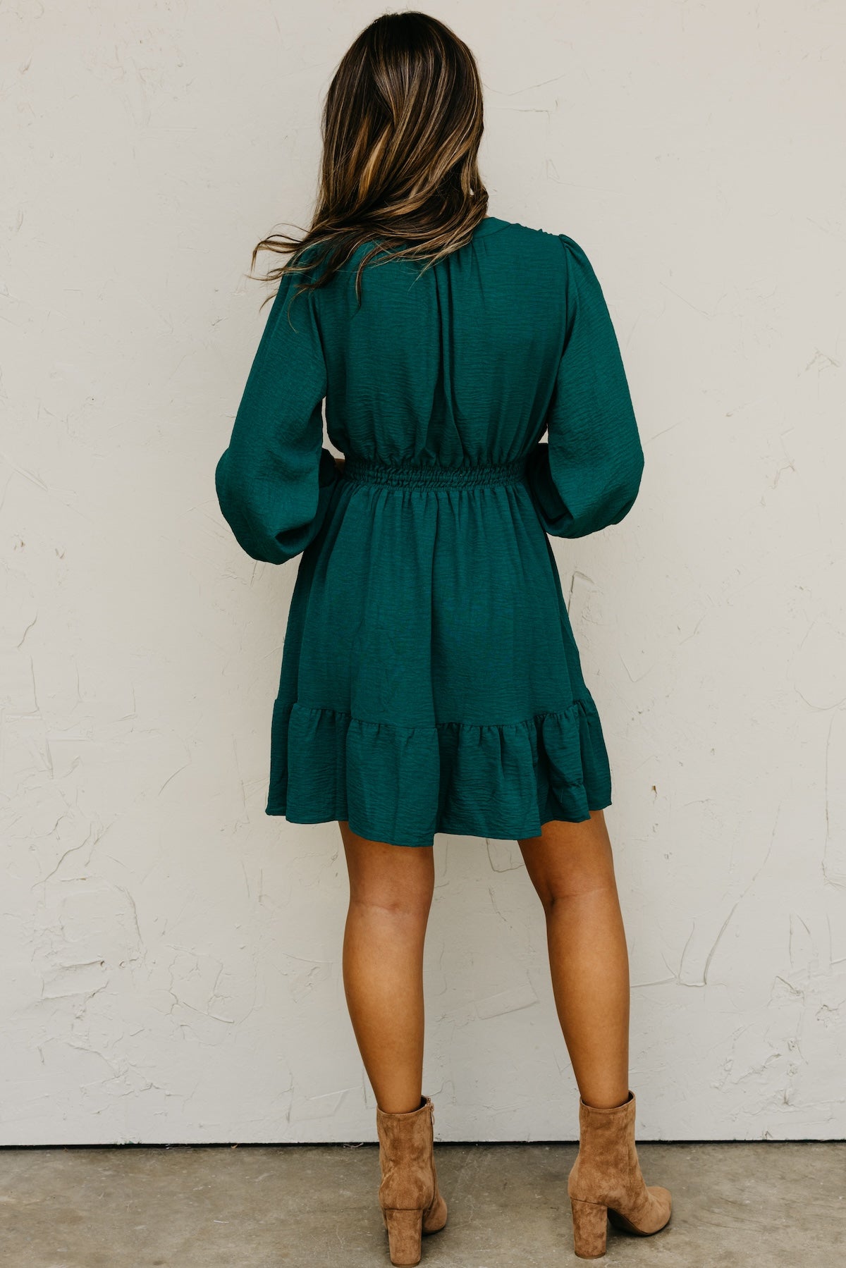 The Irene Elastic Waist Mini Dress