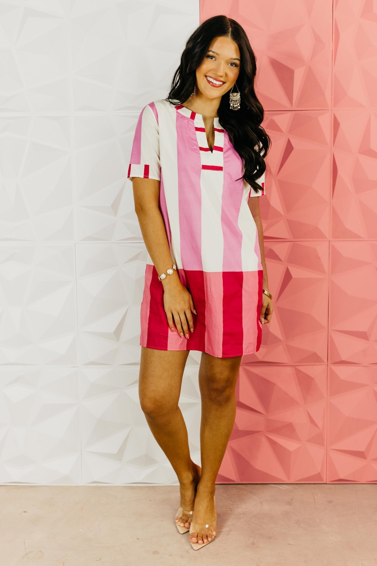 The Hadley Color Block Mini Dress