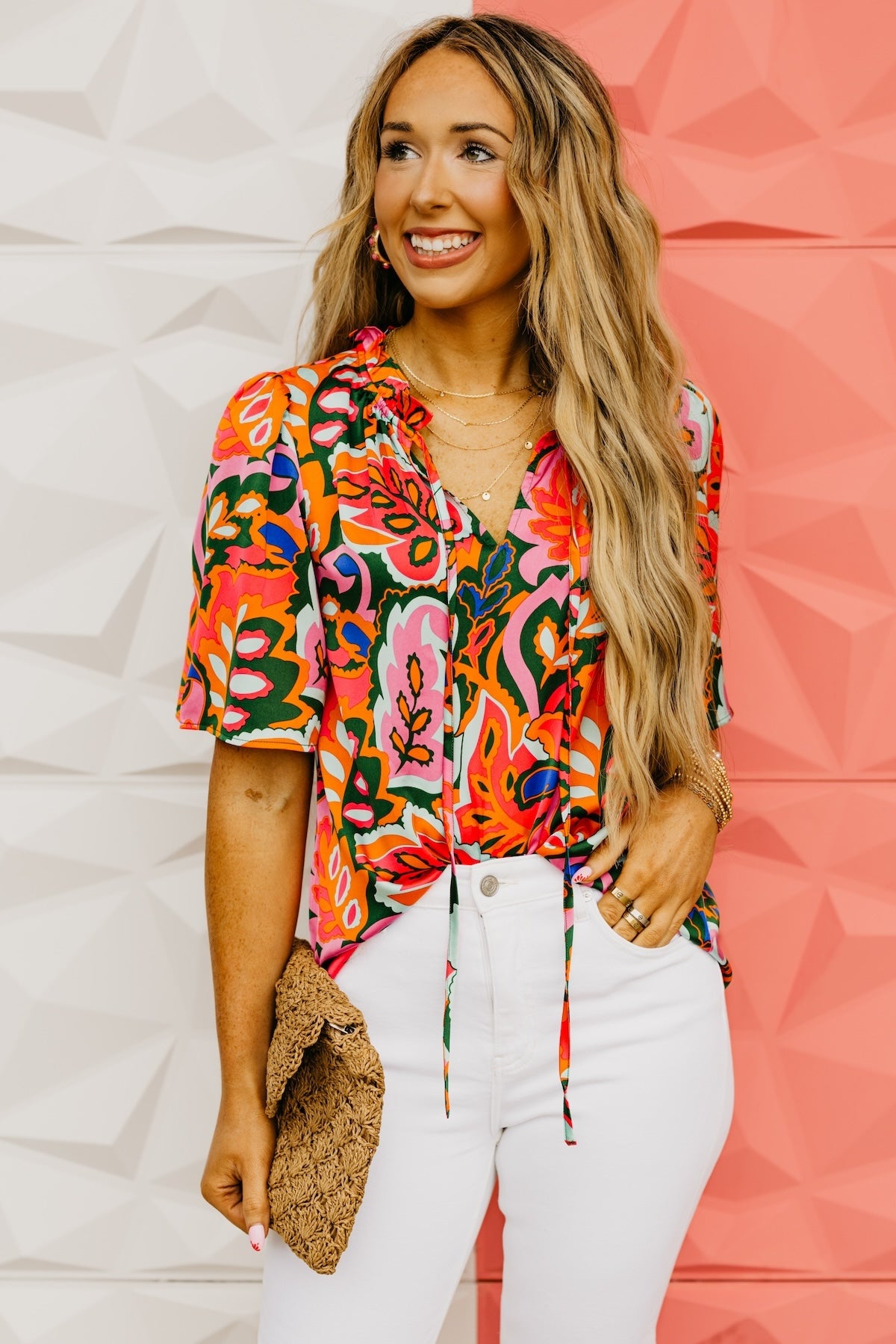 The Kalani Tie Blouse