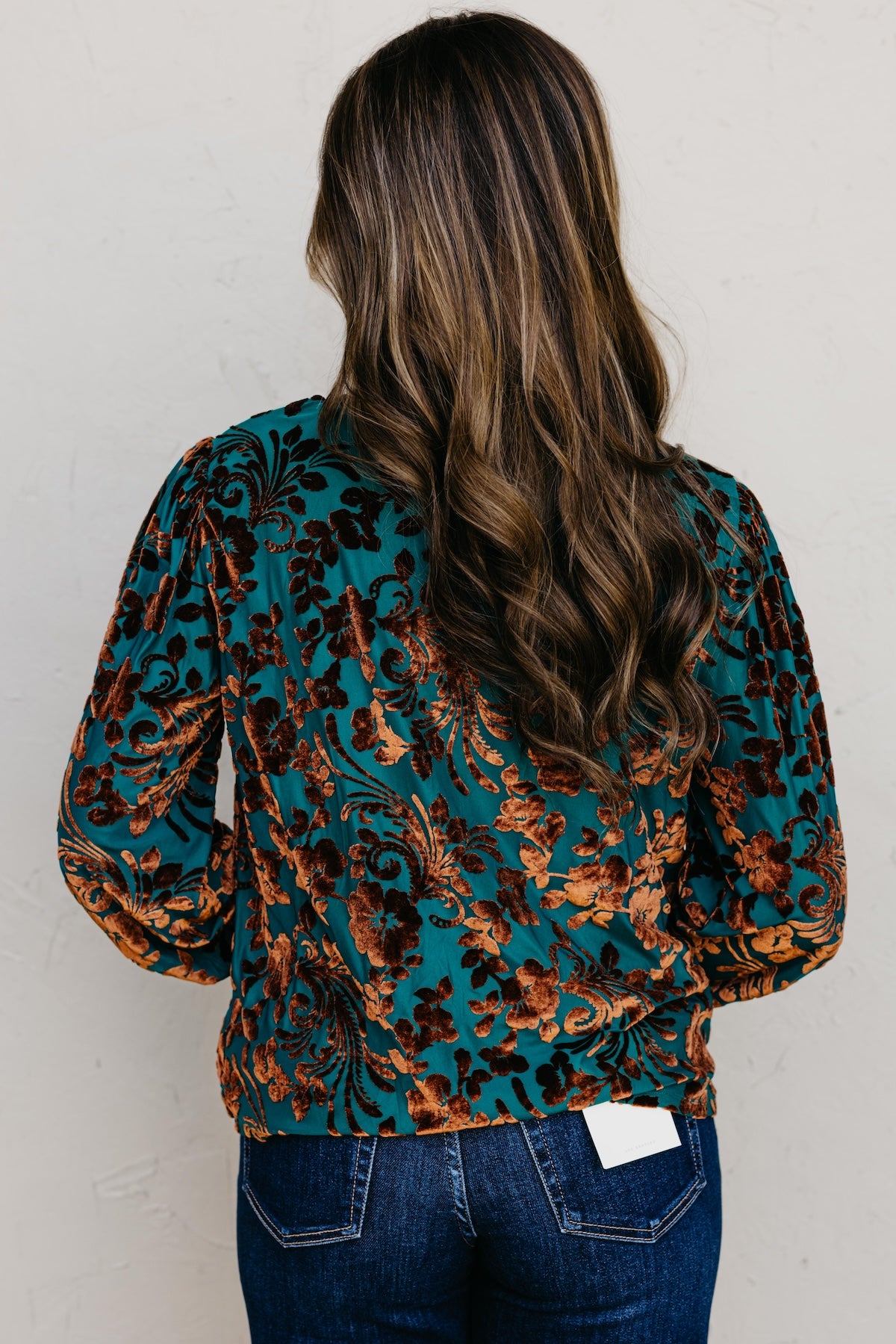 The Avalon Felt Floral Top