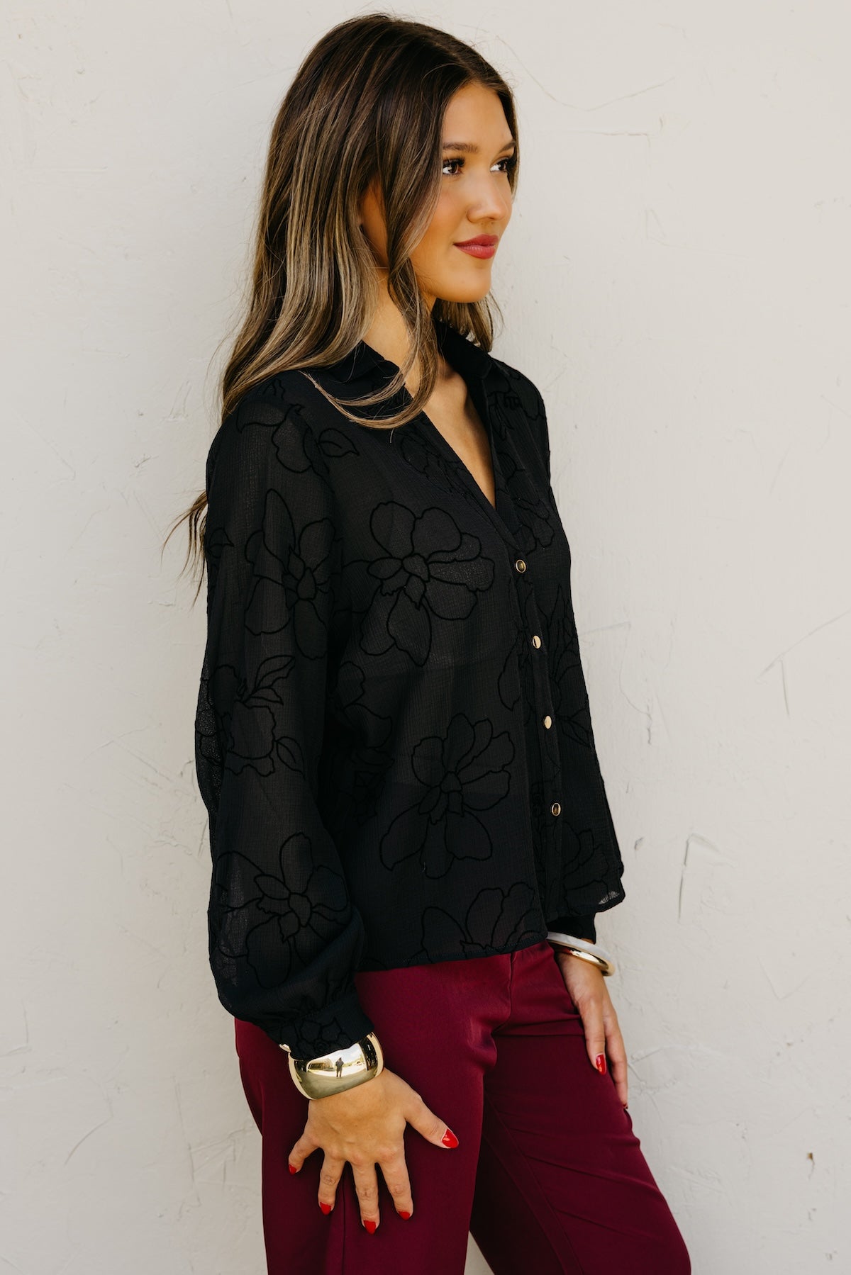 The Murph Floral Outline Shirt