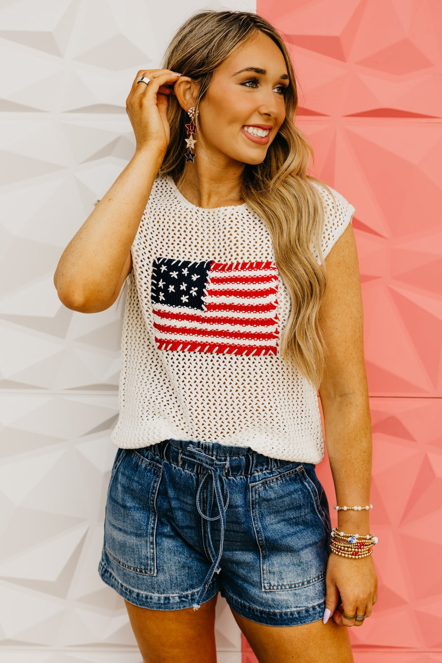 The Patriot Flag Sweater Top