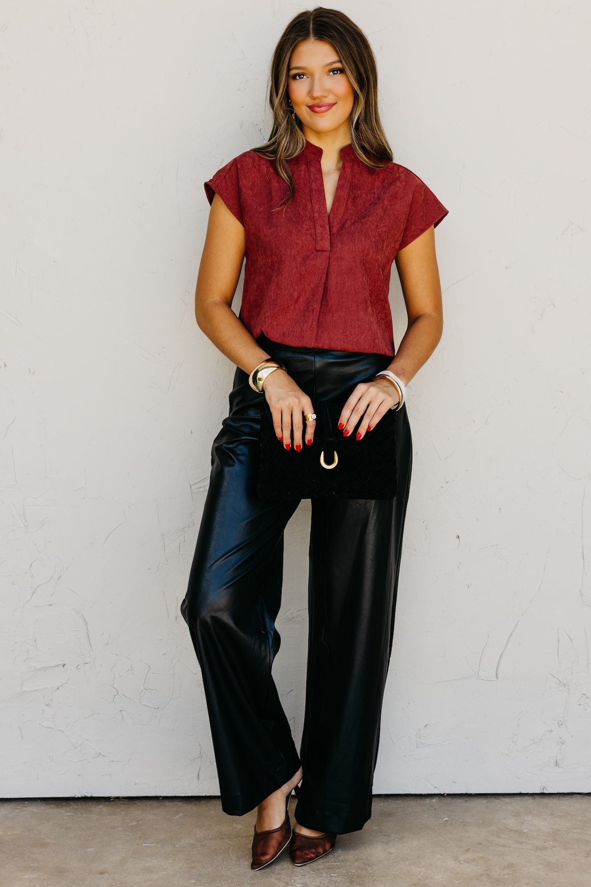 The Mandi Drop Shoulder Felt. Blouse