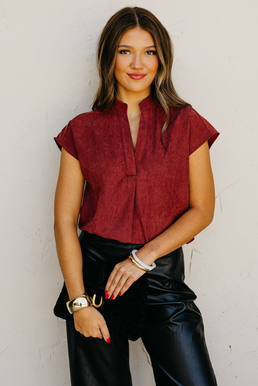 The Mandi Drop Shoulder Felt. Blouse