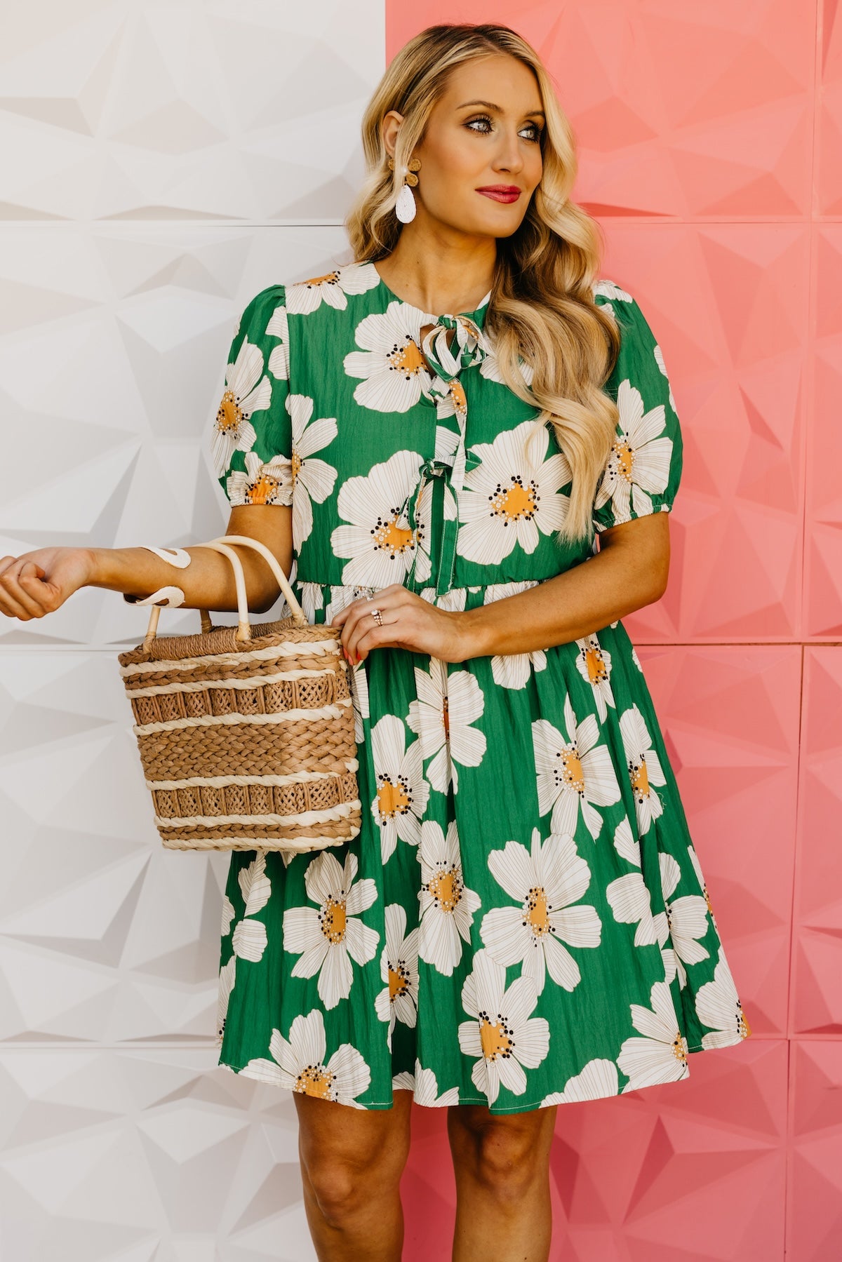 The Kami Floral Puff Sleeve Mini Dress