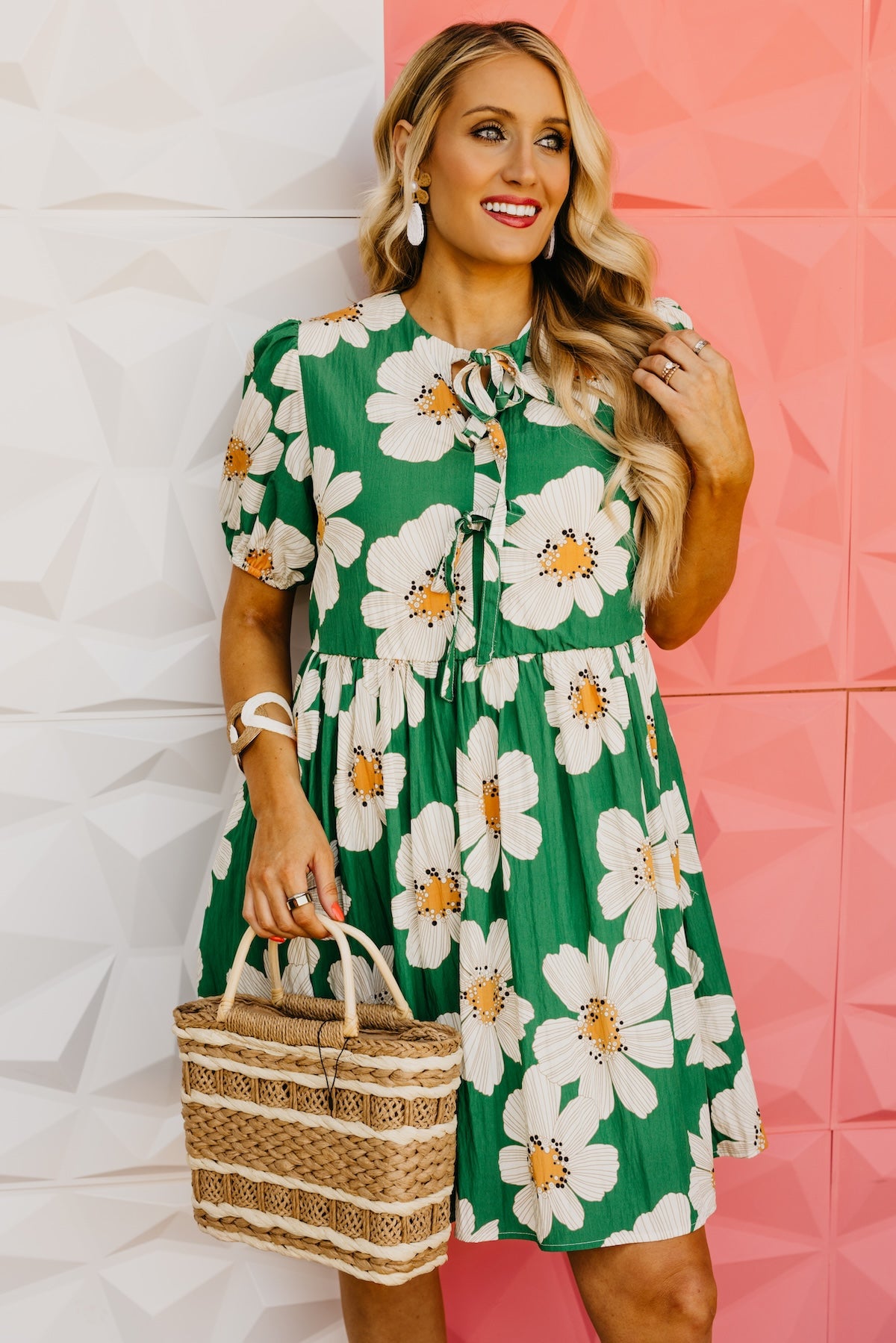 The Kami Floral Puff Sleeve Mini Dress
