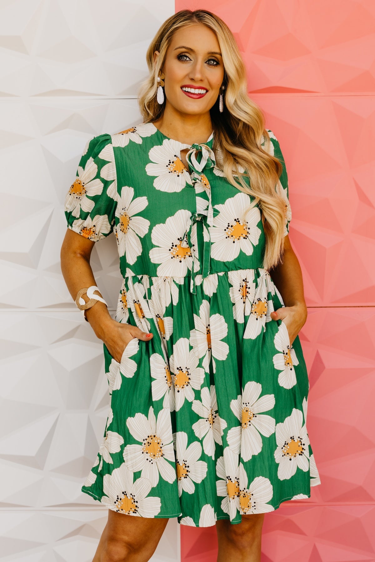 The Kami Floral Puff Sleeve Mini Dress