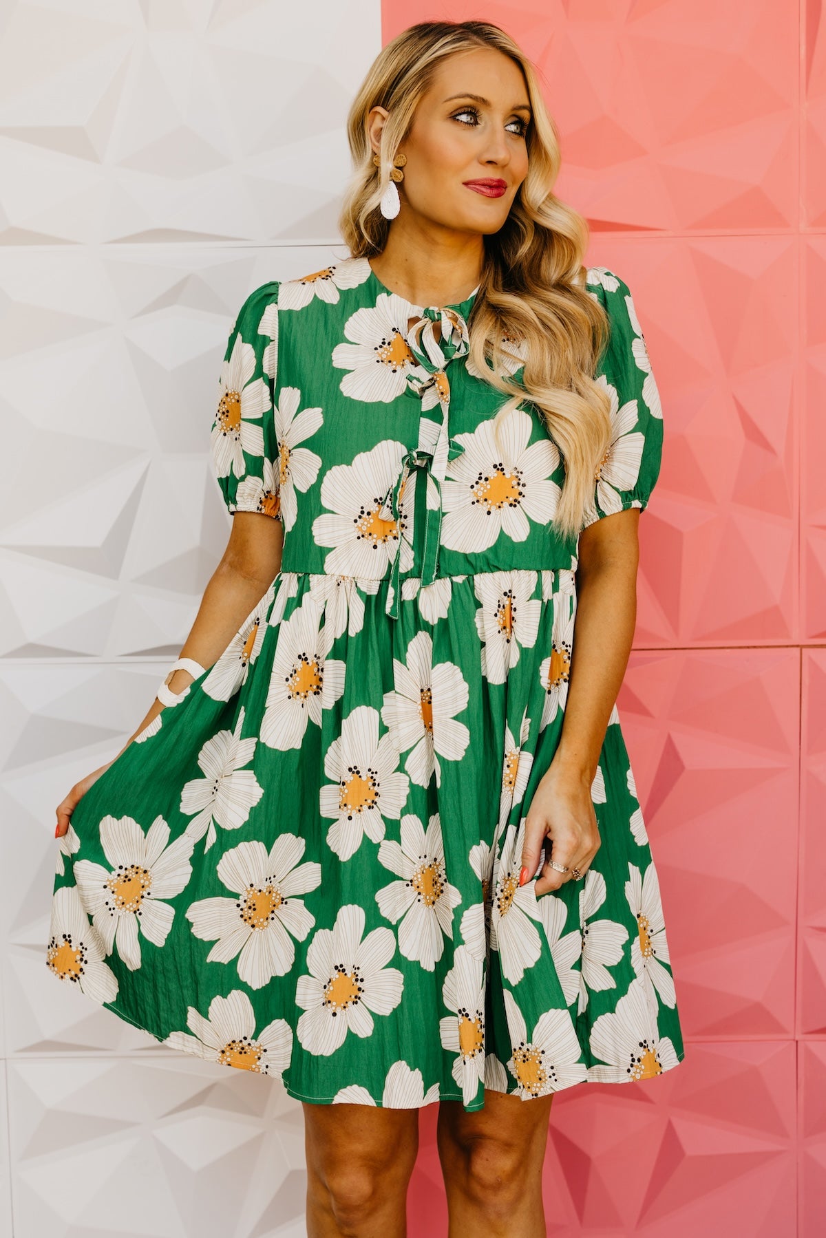 The Kami Floral Puff Sleeve Mini Dress