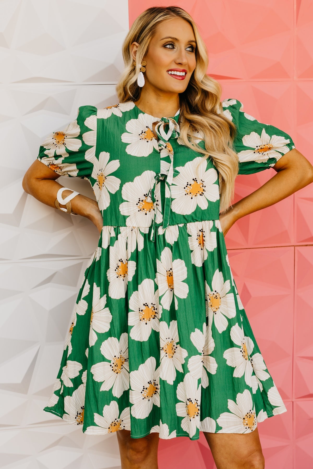 The Kami Floral Puff Sleeve Mini Dress