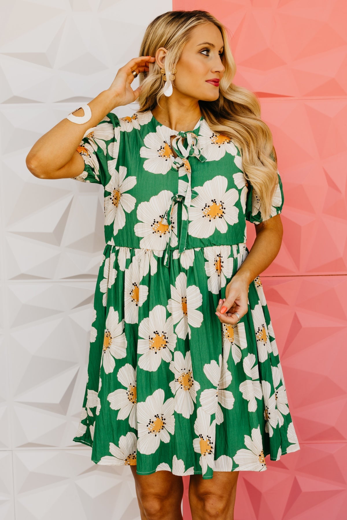 The Kami Floral Puff Sleeve Mini Dress