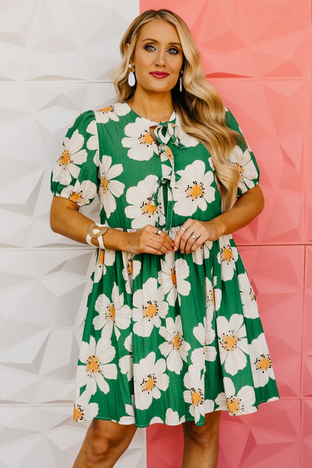 The Kami Floral Puff Sleeve Mini Dress
