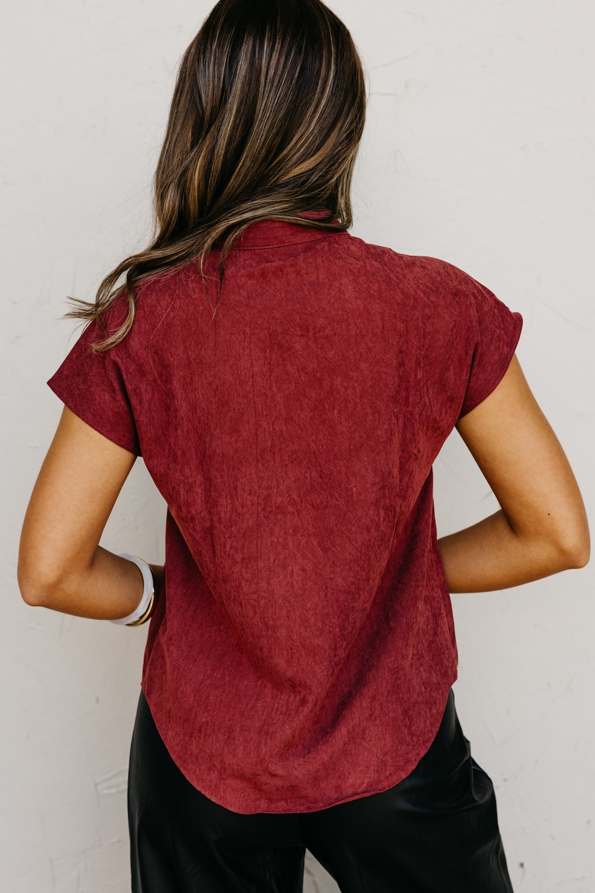 The Mandi Drop Shoulder Felt. Blouse