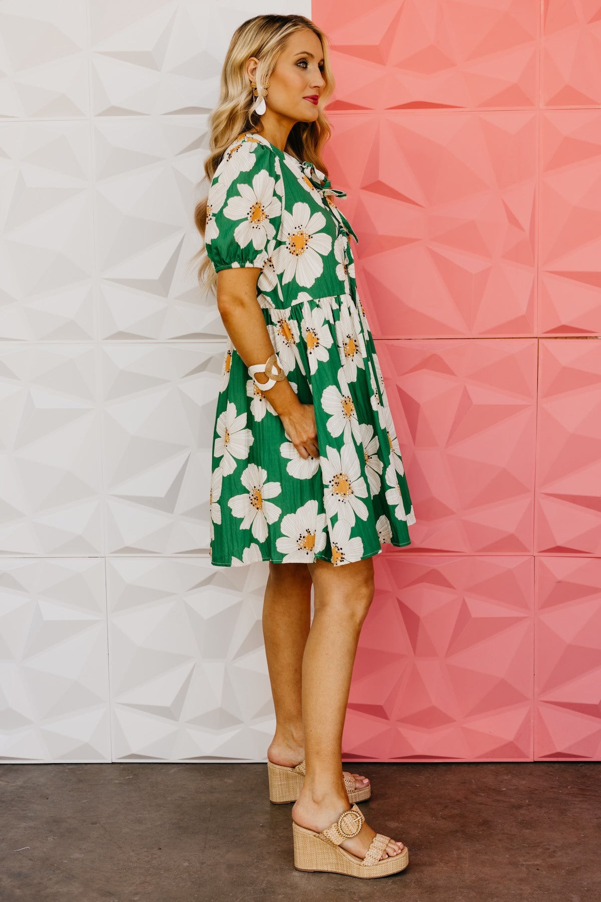 The Kami Floral Puff Sleeve Mini Dress