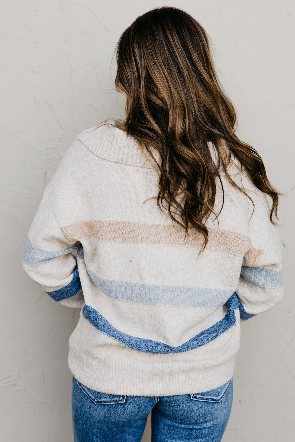 The Taylor Collared Stripe Sweater