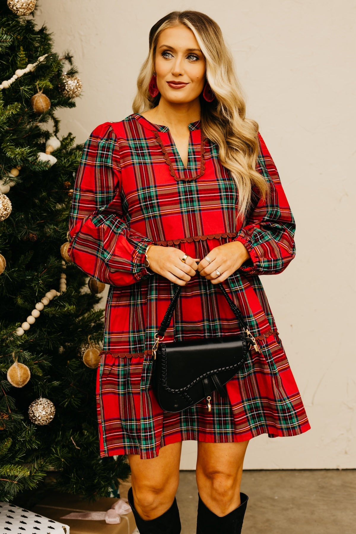The Maverick Tartan Plaid Mini Dress
