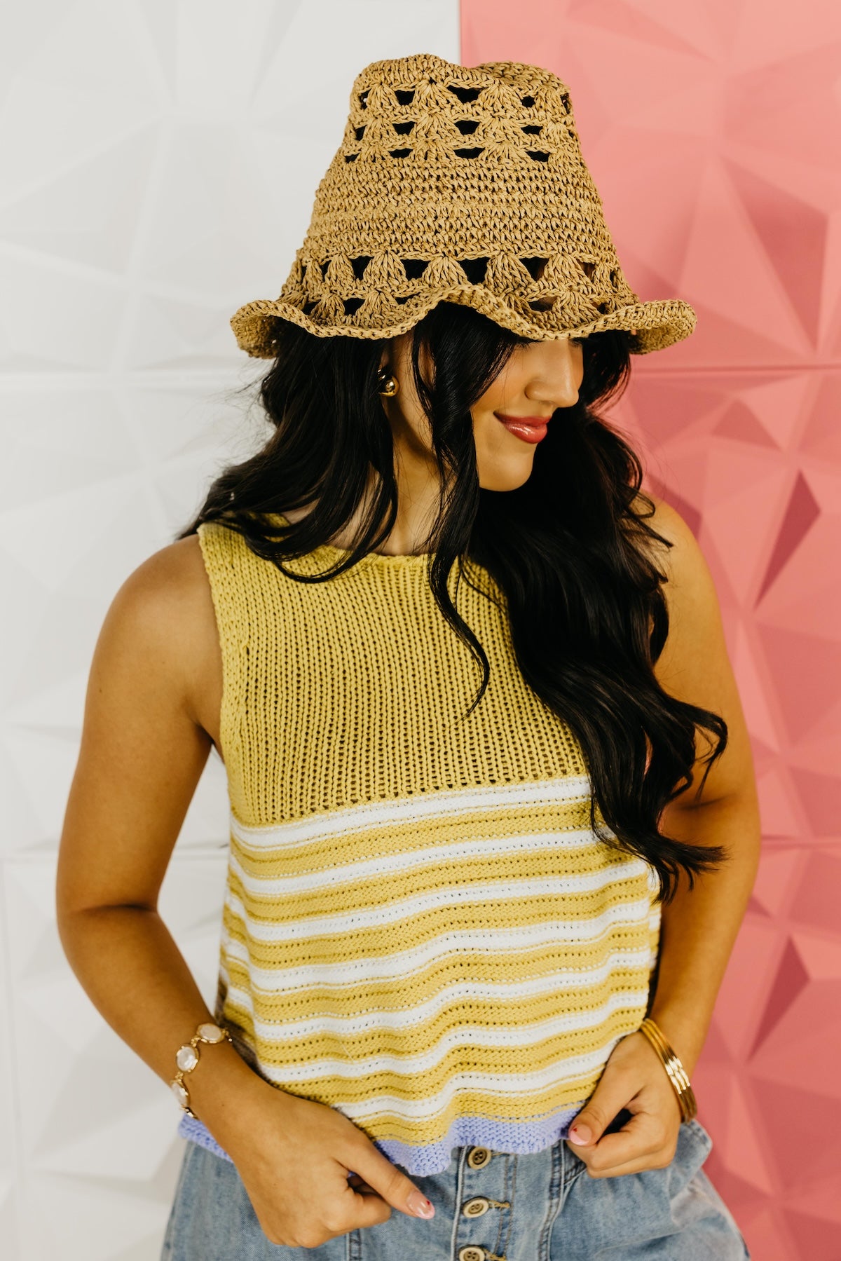 The Josephine Straw Bucket Hat