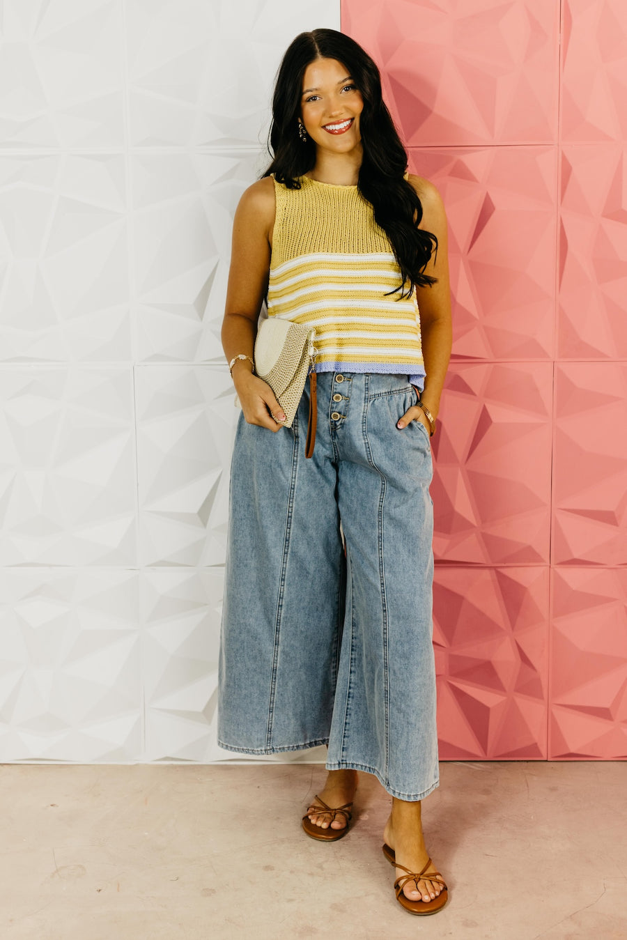 The Kevin Scoop Neck Sweater Tank Top