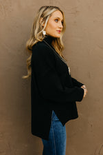 The Tori Swiss Dot Pleat Shoulder Blouse