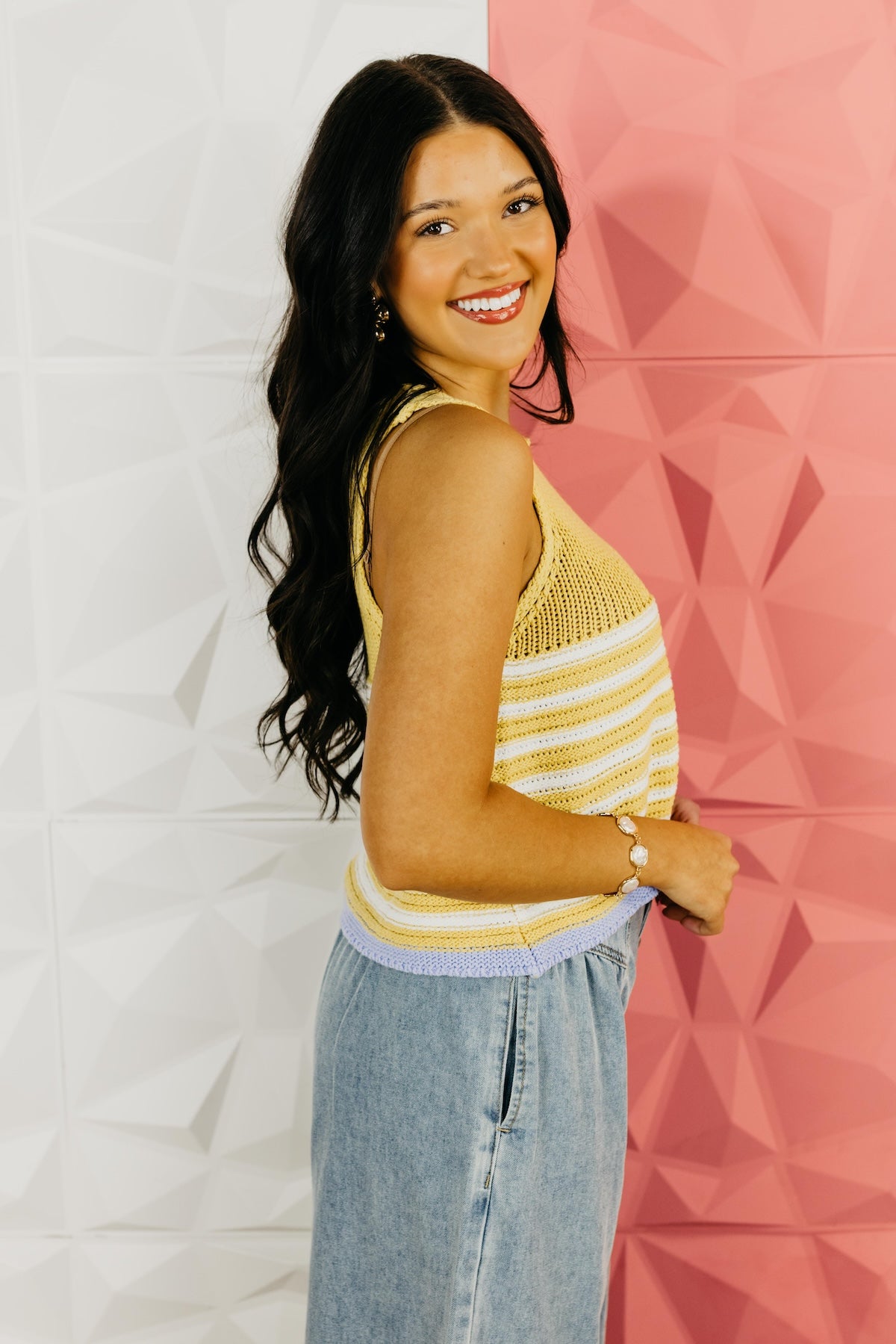 The Kevin Scoop Neck Sweater Tank Top