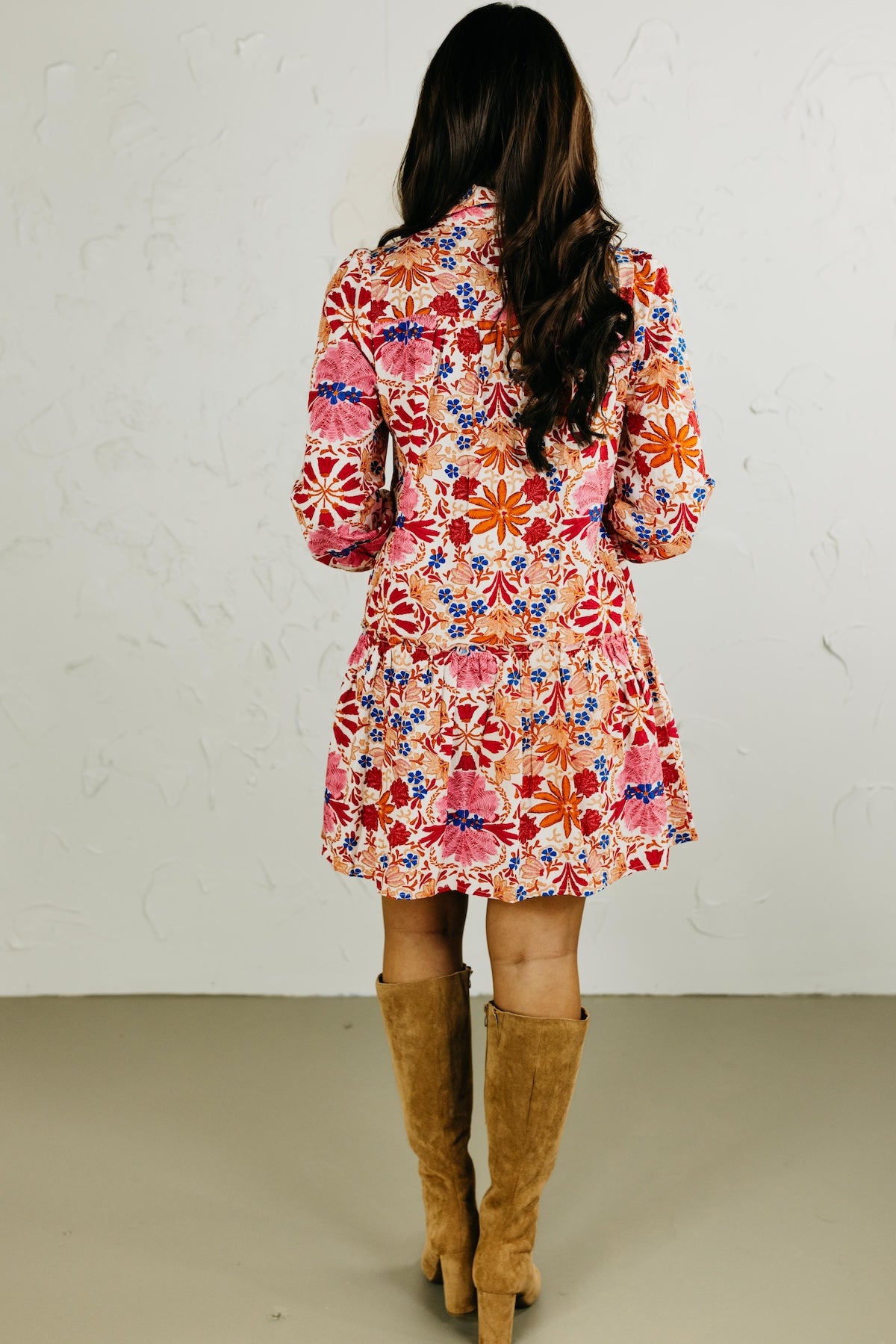 The Venice Floral Button Up Mini Dress