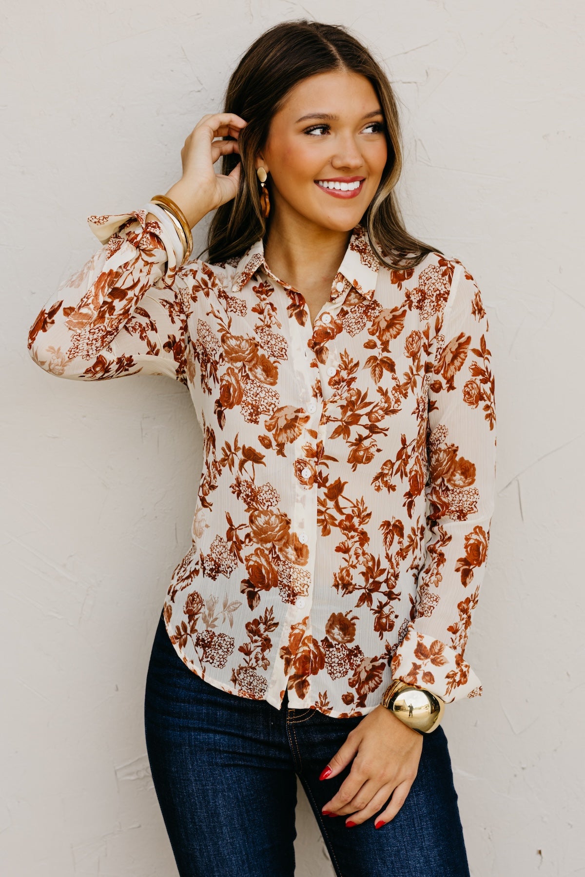 The Daphnie Floral Blouse