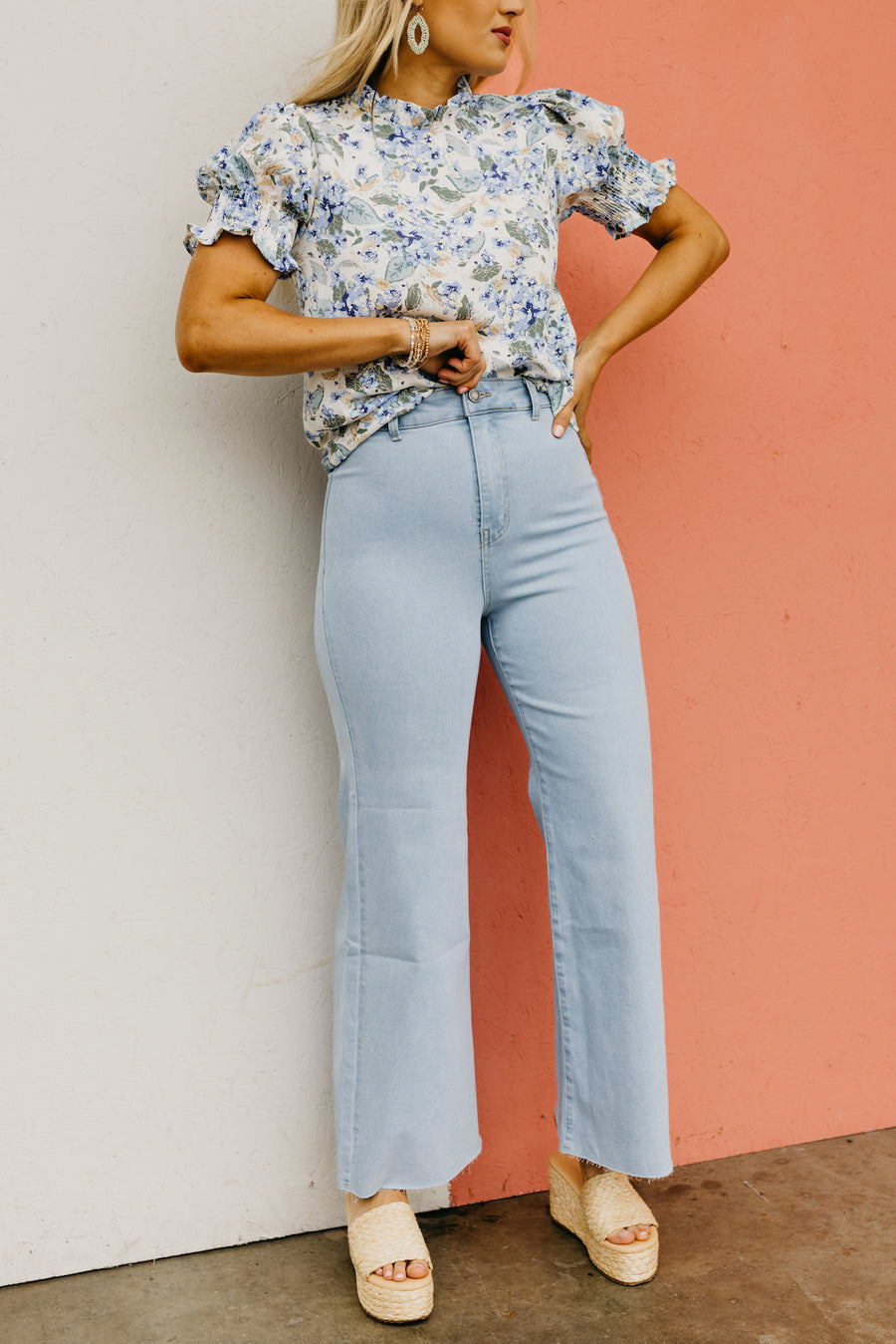 The Izaiah Stretch Wide Leg Denim