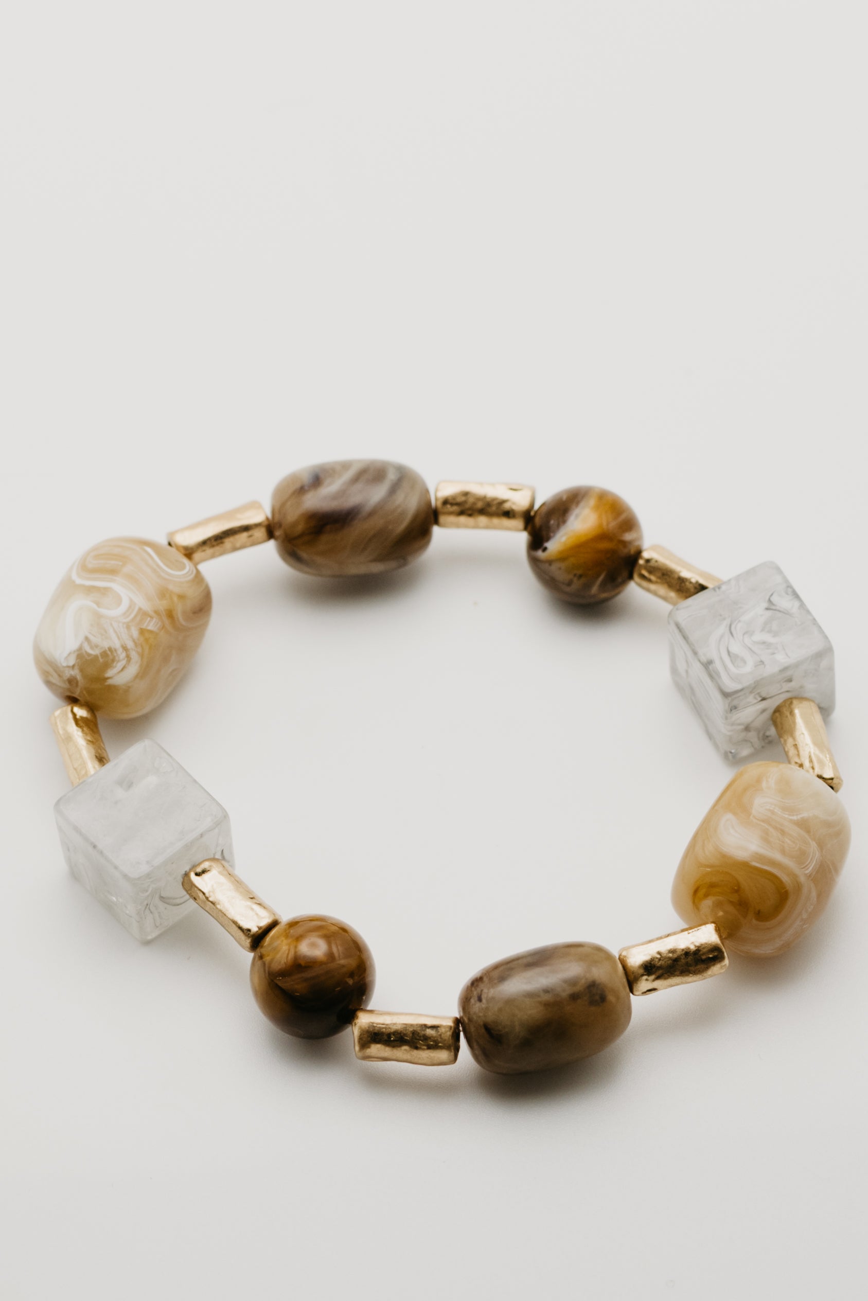 The Willis Mixed Resin Bead Stretch Bracelet