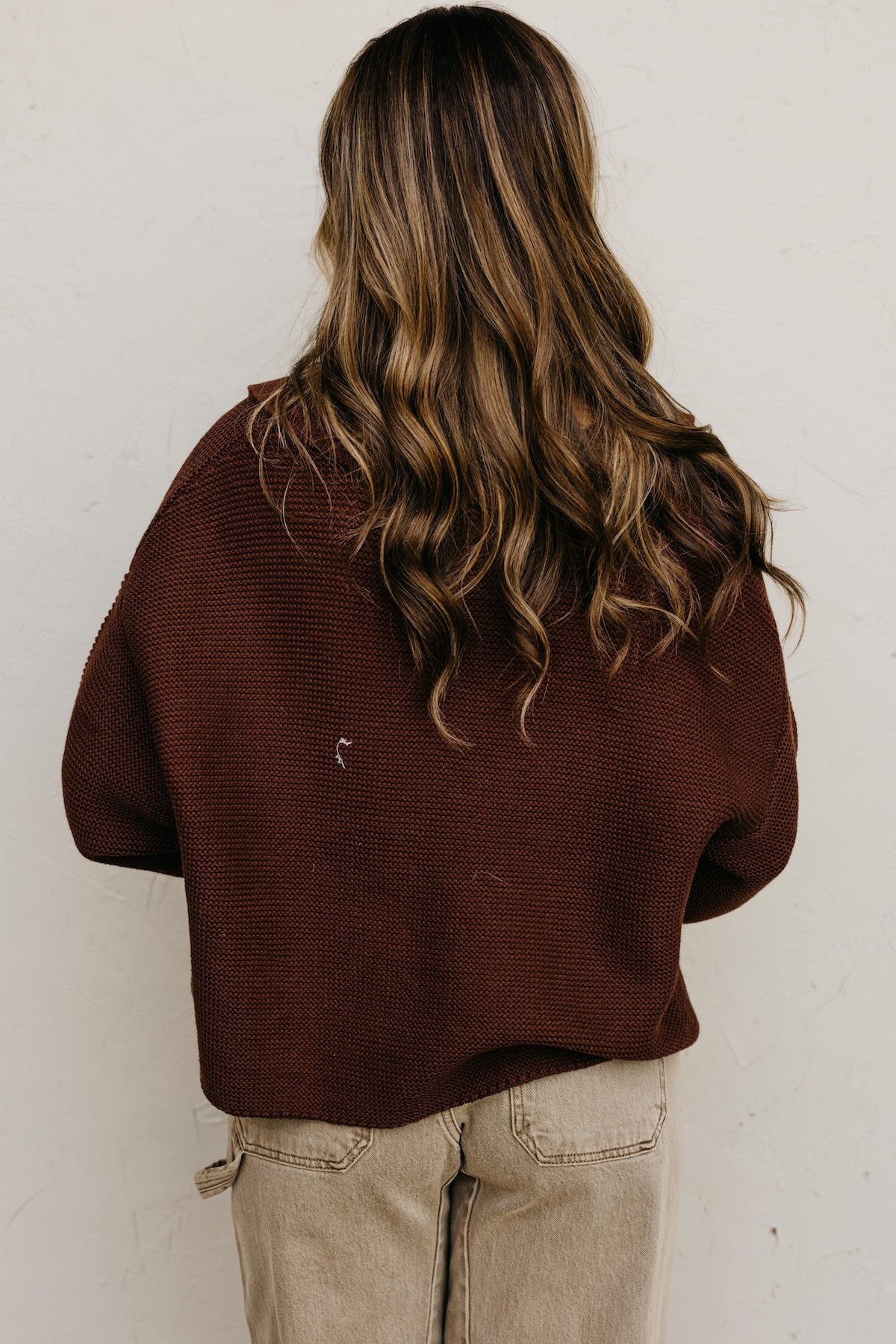 The Lala Collar V Neck Sweater