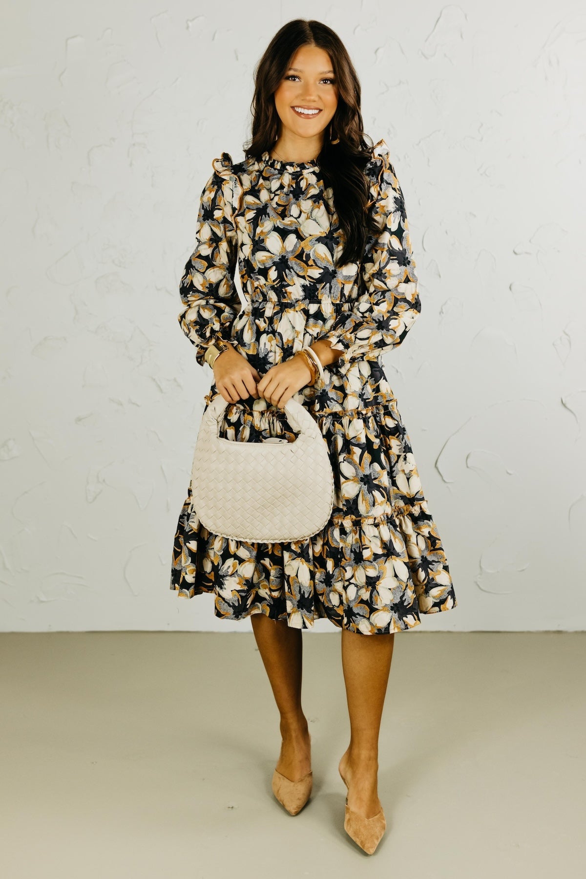 The Finley Floral Midi Dress