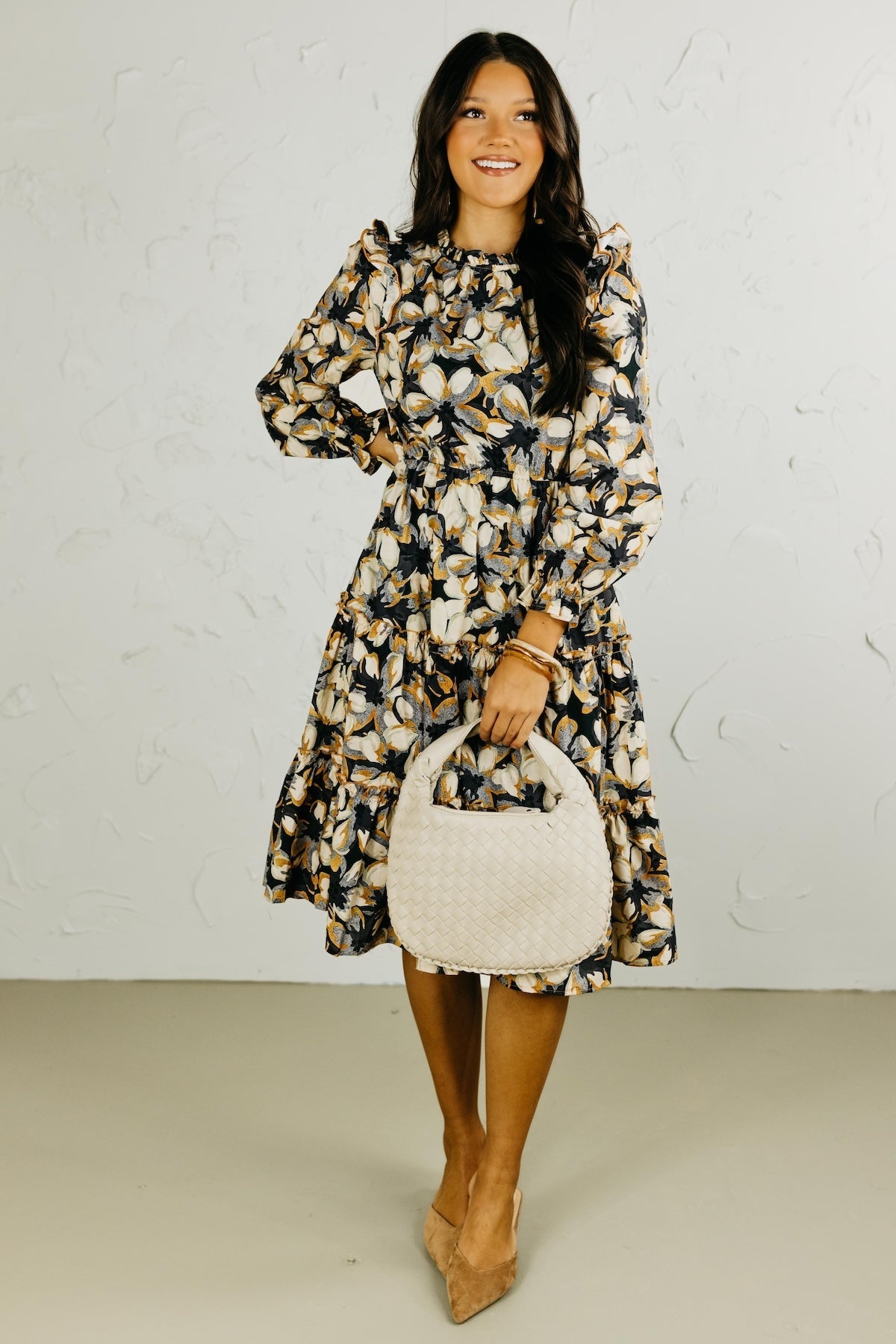 The Finley Floral Midi Dress