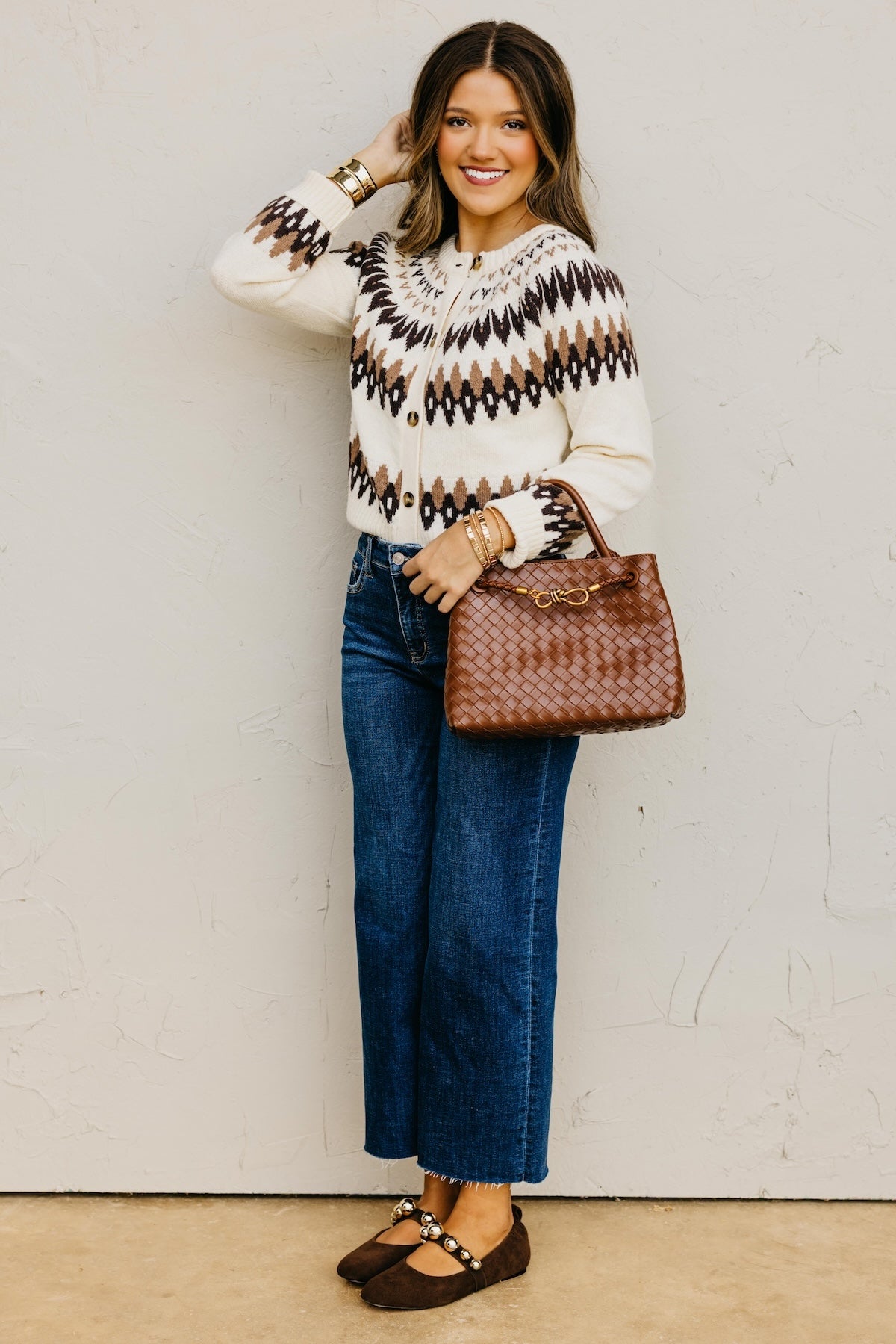 The Rosalee Fair Isle Sweater Cardigan