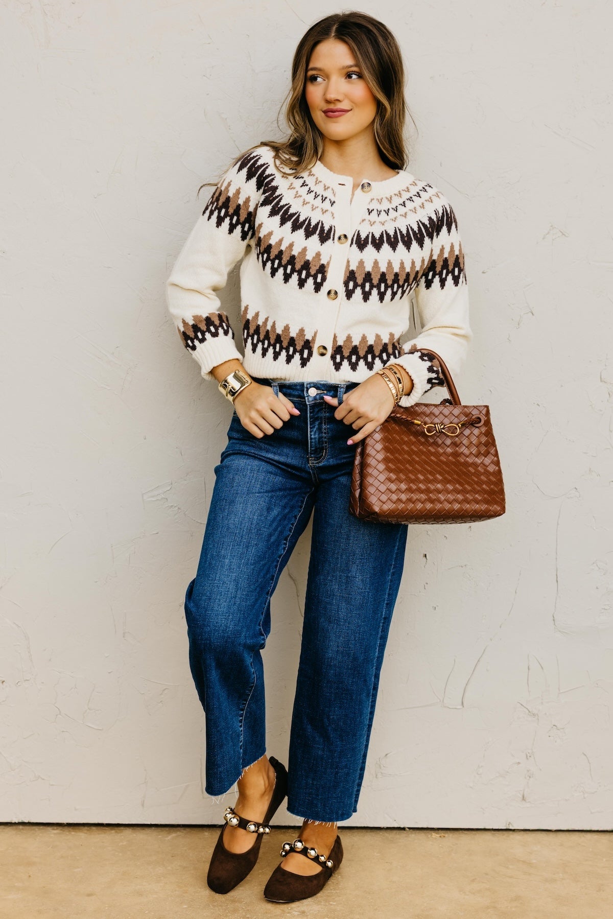 The Rosalee Fair Isle Sweater Cardigan