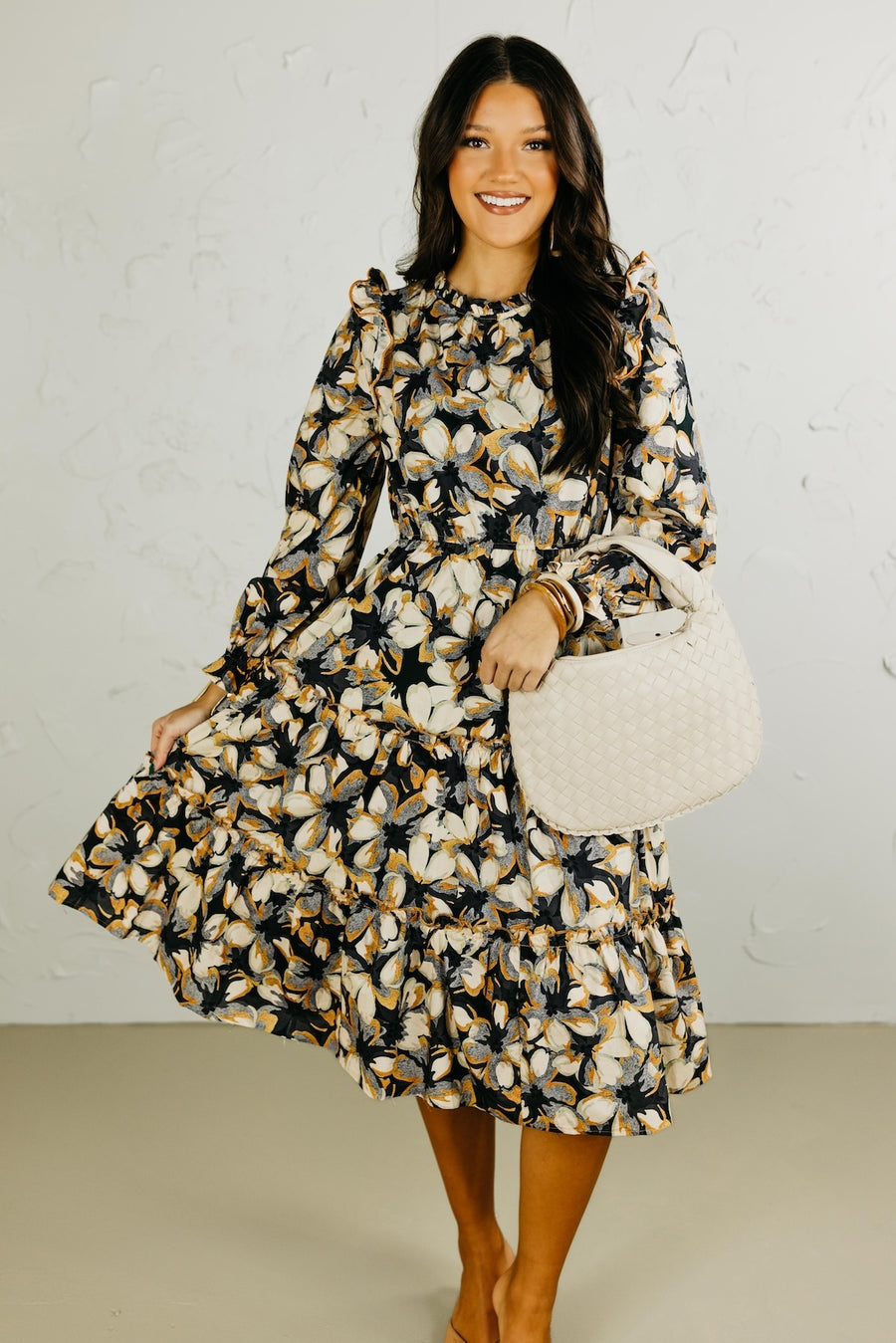 The Finley Floral Midi Dress