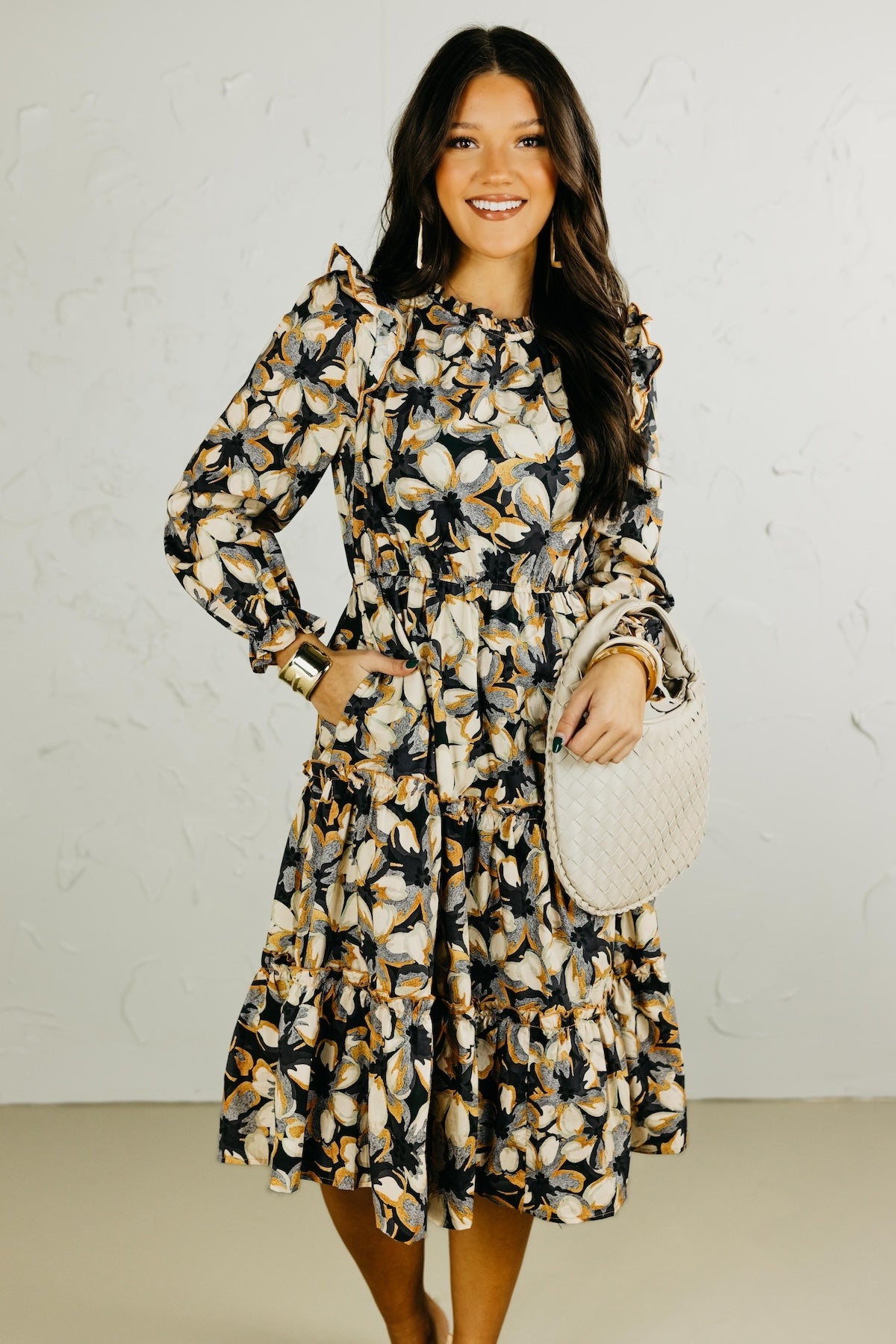 The Finley Floral Midi Dress