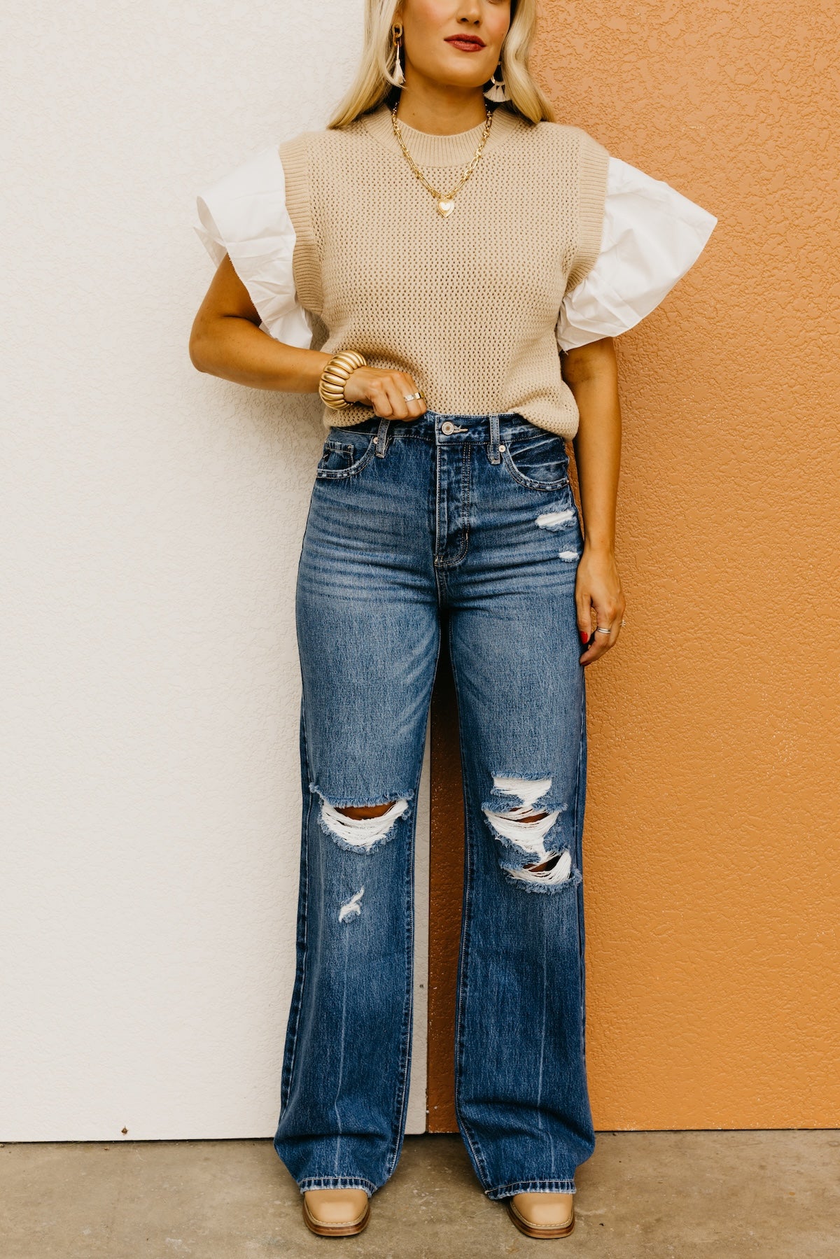 Kan Can Denim | 90's Wide Leg Flare Denim - KC8682M