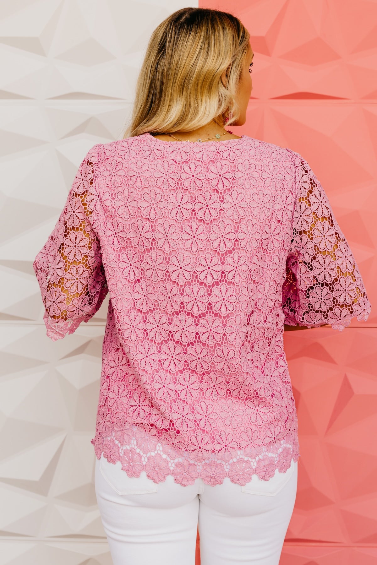 The Cayden Floral Lace Top