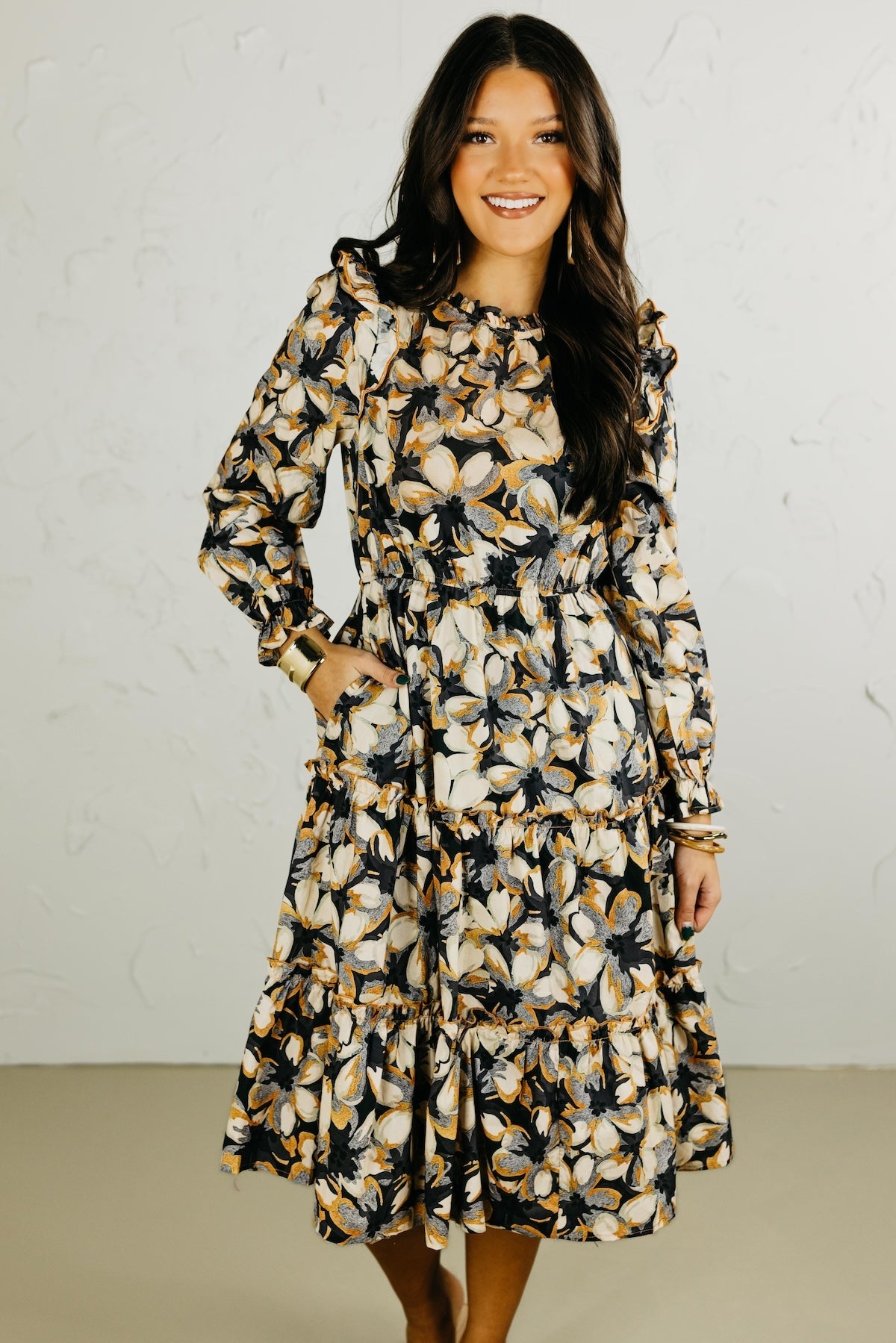 The Finley Floral Midi Dress