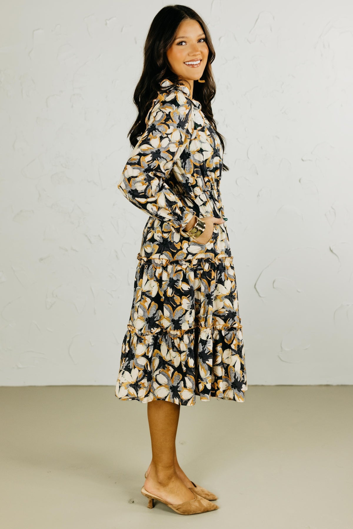The Finley Floral Midi Dress