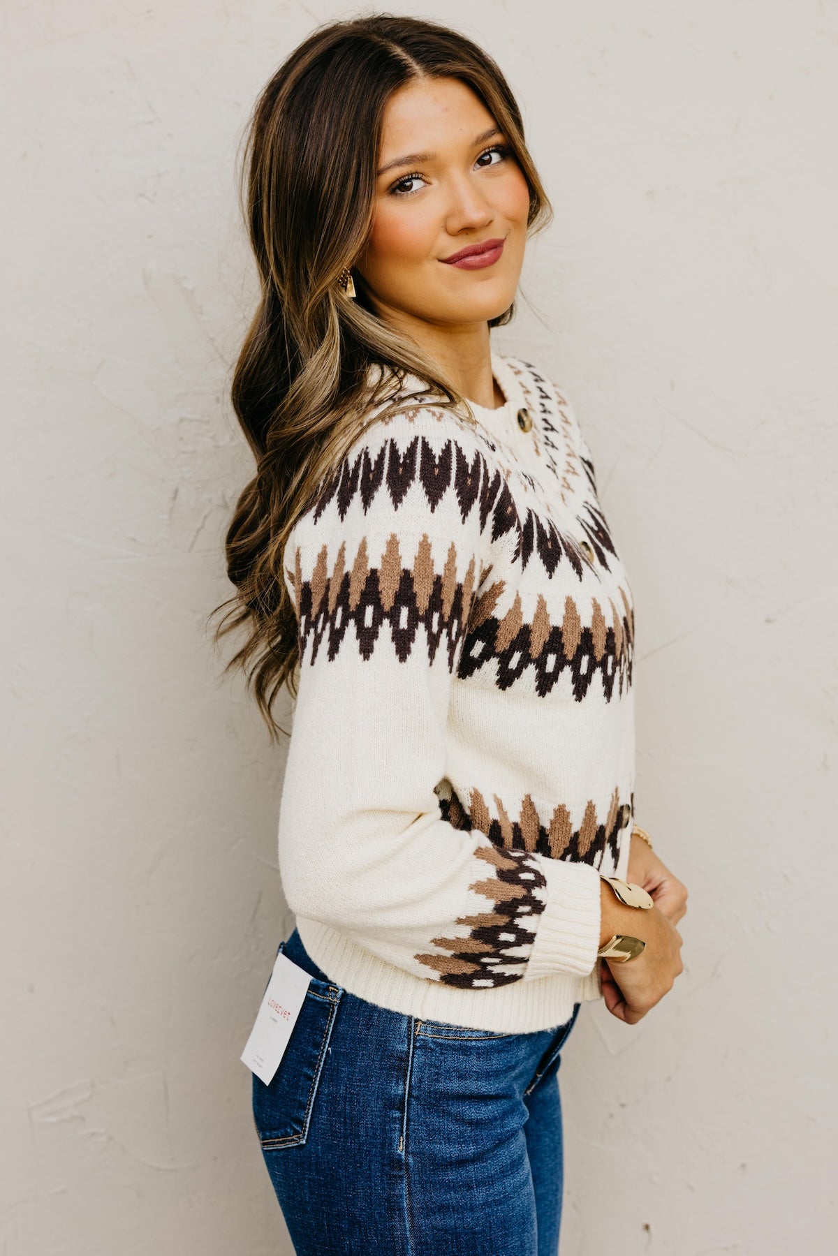 The Rosalee Fair Isle Sweater Cardigan