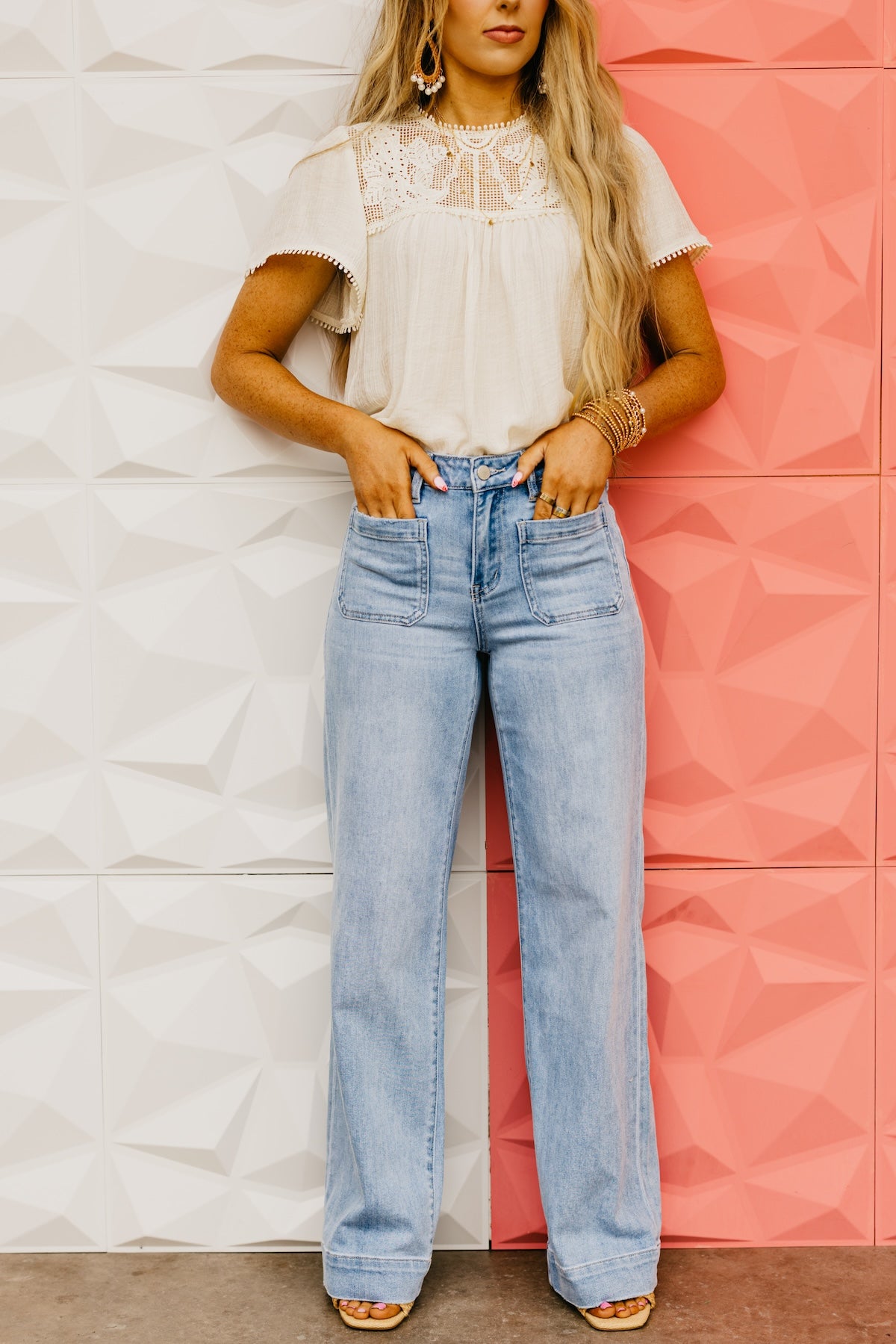 Flying Monkey | The Sara Patch Pocket Trouser Denim