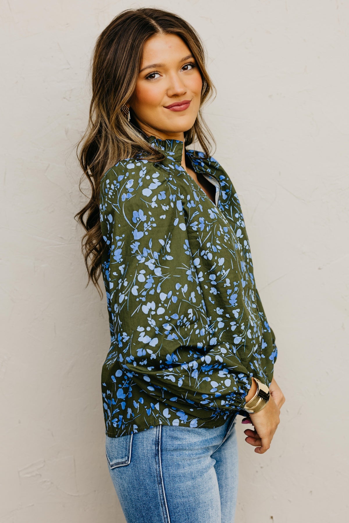The Marissa Flower Woven Top