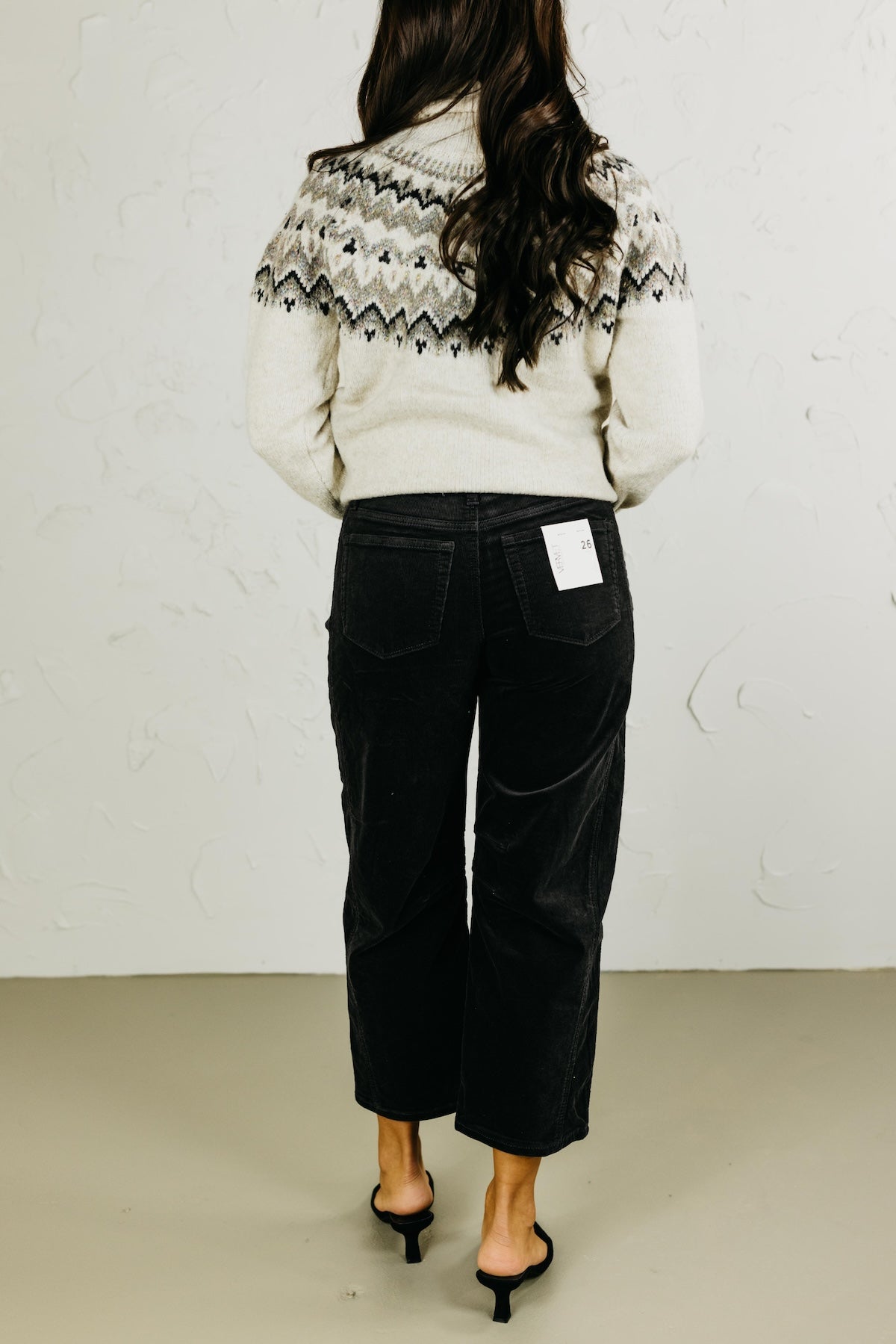 Vervet Denim | High Rise Barrel Corduroy Pants