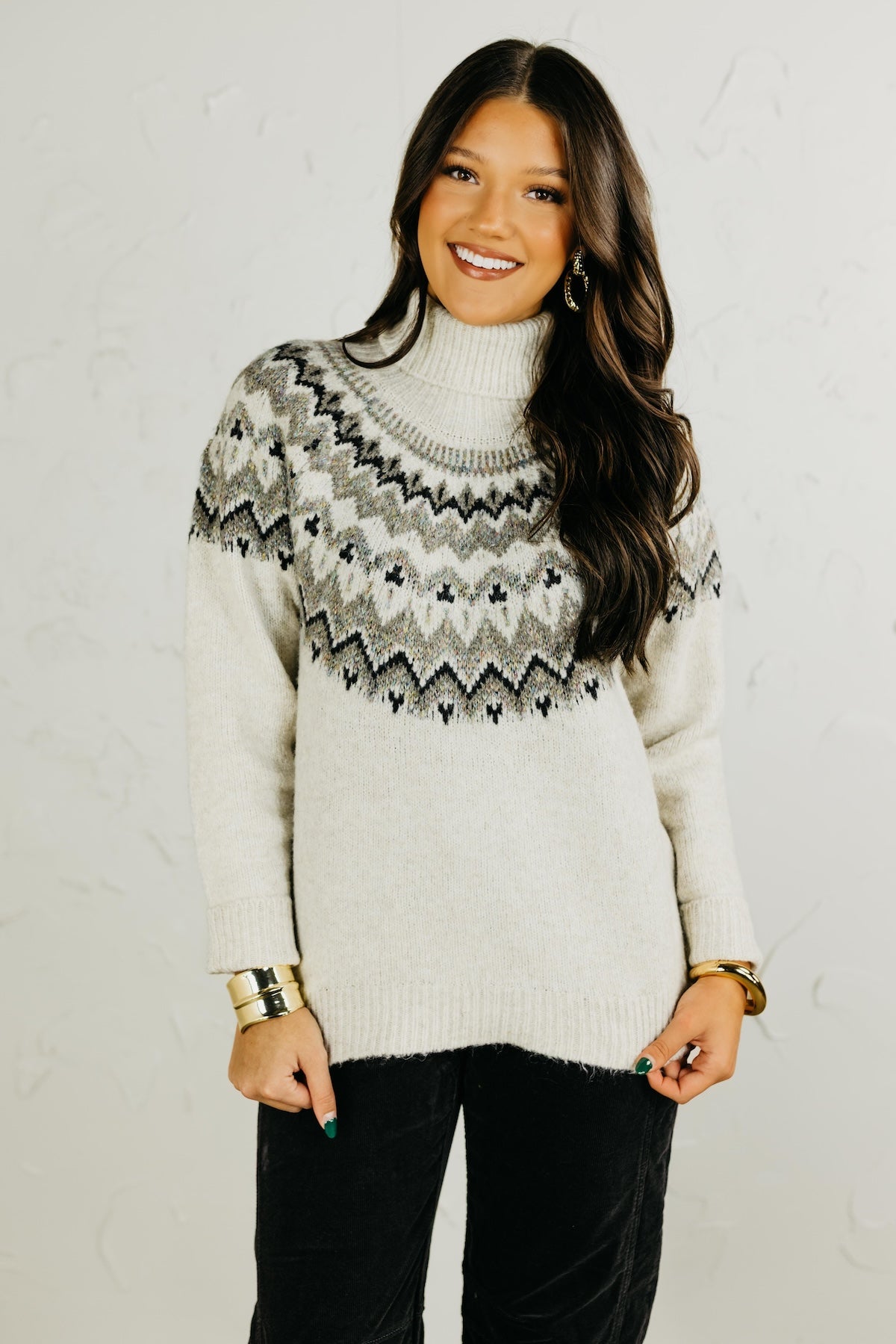 The Charlie Turtle Neck Nordic Sweater