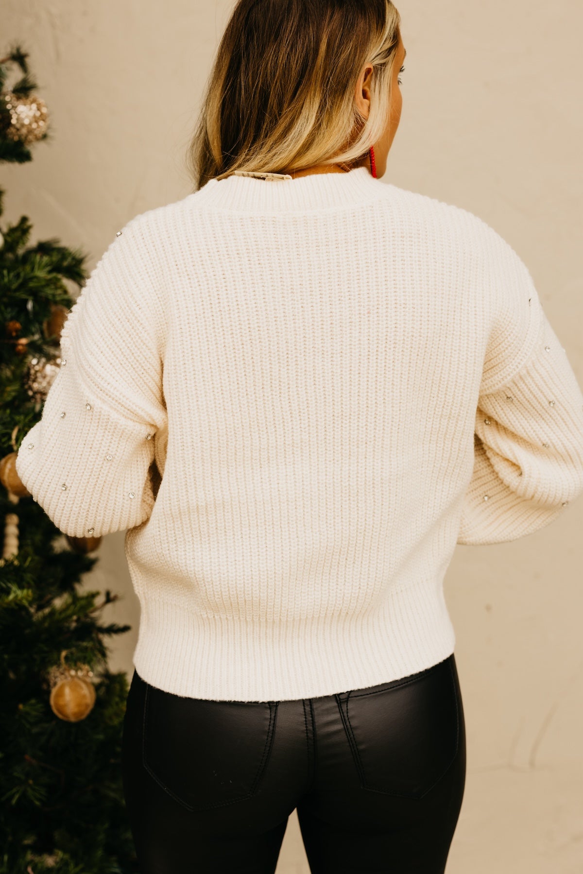 The Jade Rhinestone Sweater