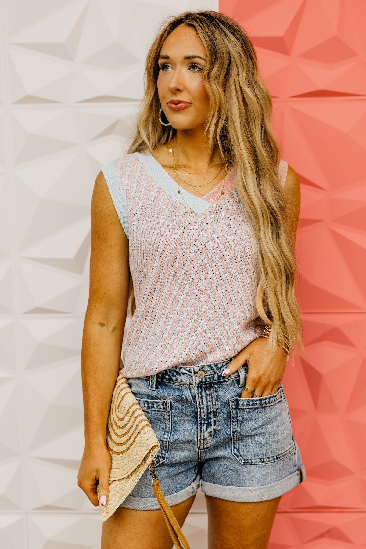 The Gunnar Chevron Knit Sweater Vest