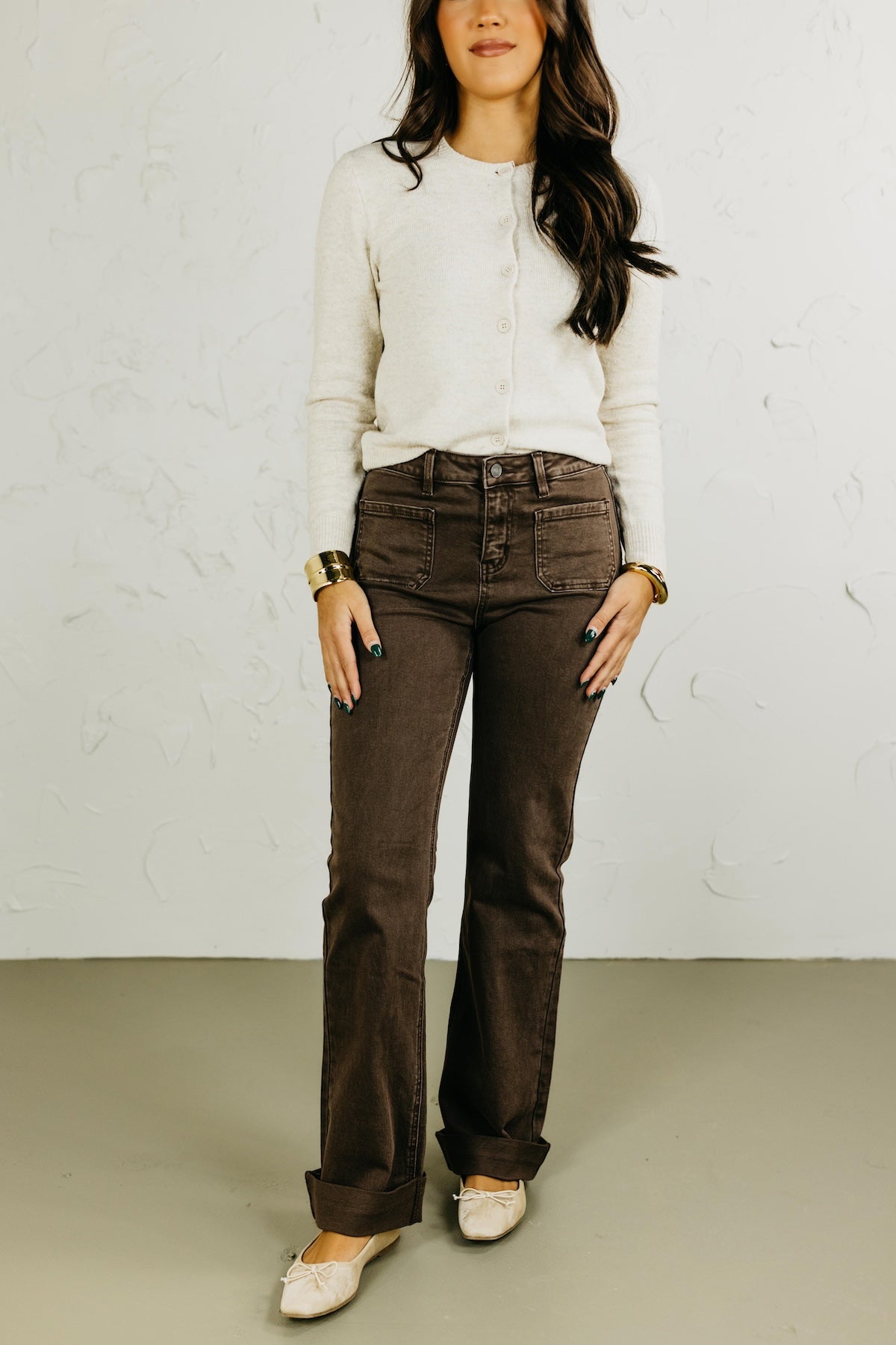 Kan Can Denim | High Rise Relaxed Flare Denim