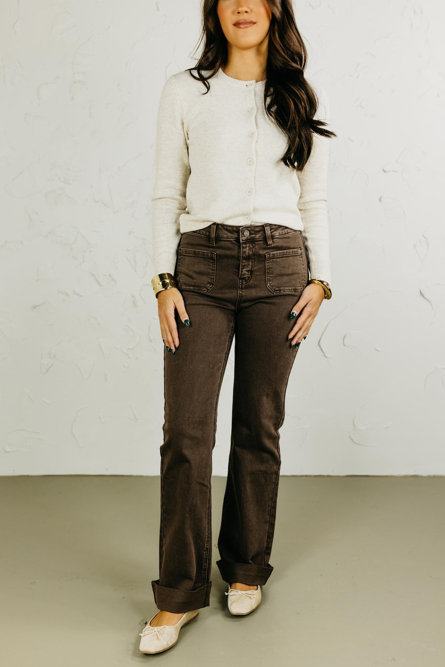 Kan Can Denim | High Rise Relaxed Flare Denim