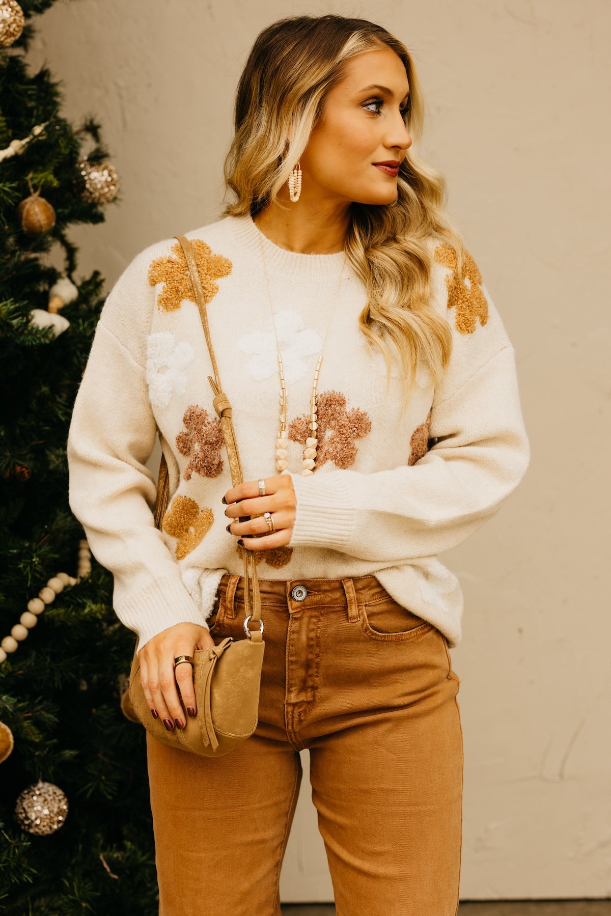 The Leonardo Raised Floral Sweater