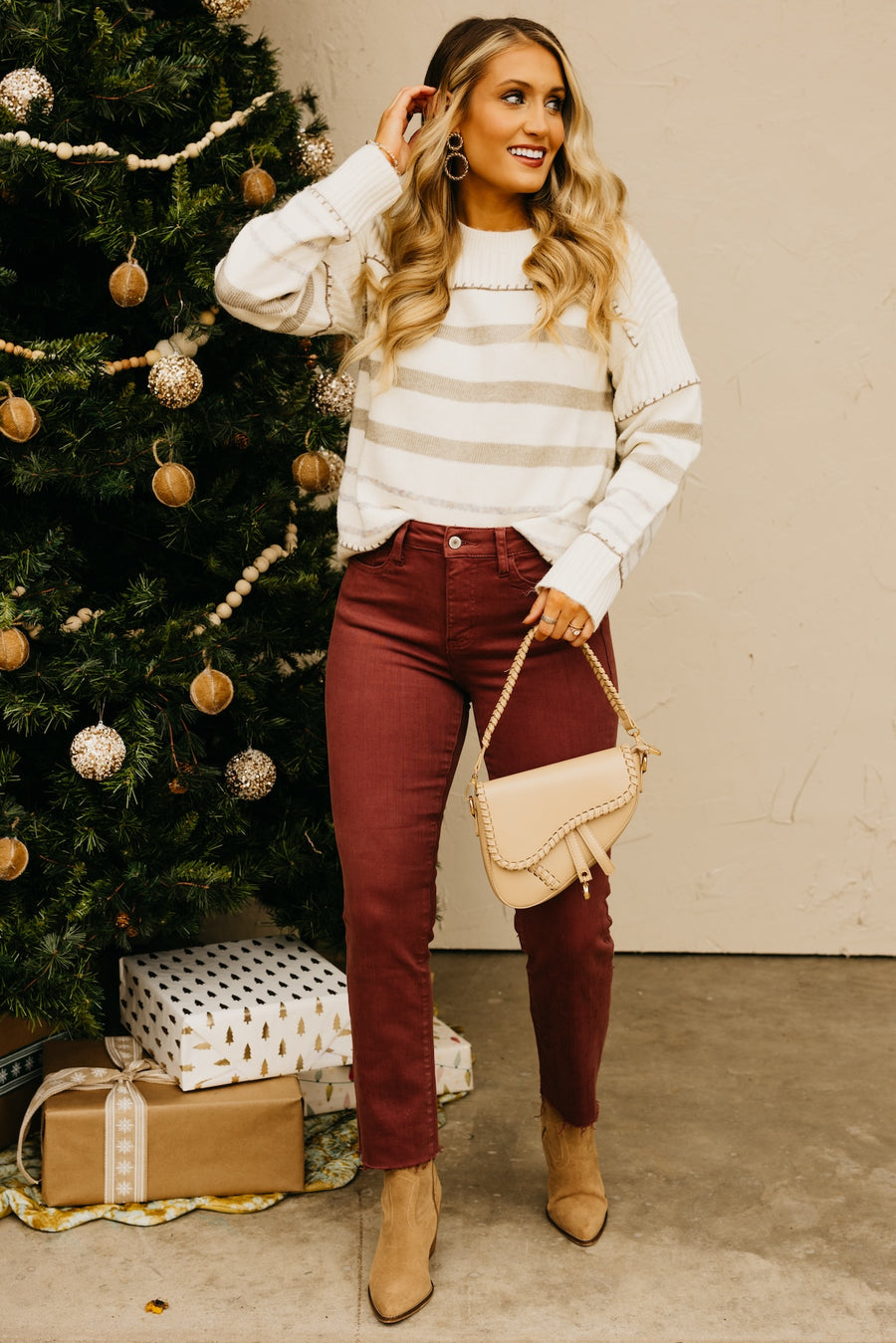 The Aryanna Stitch Detail Sweater